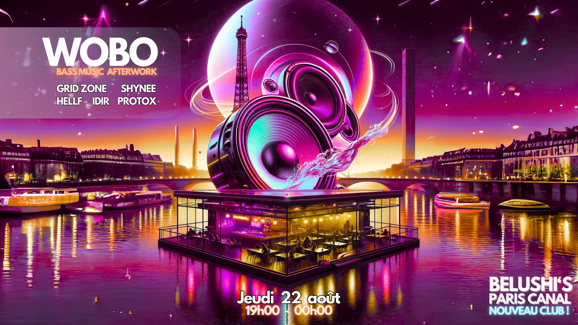 Gratuit - Wobo Afterwork Bass Music - Bar Petits Prix Cover