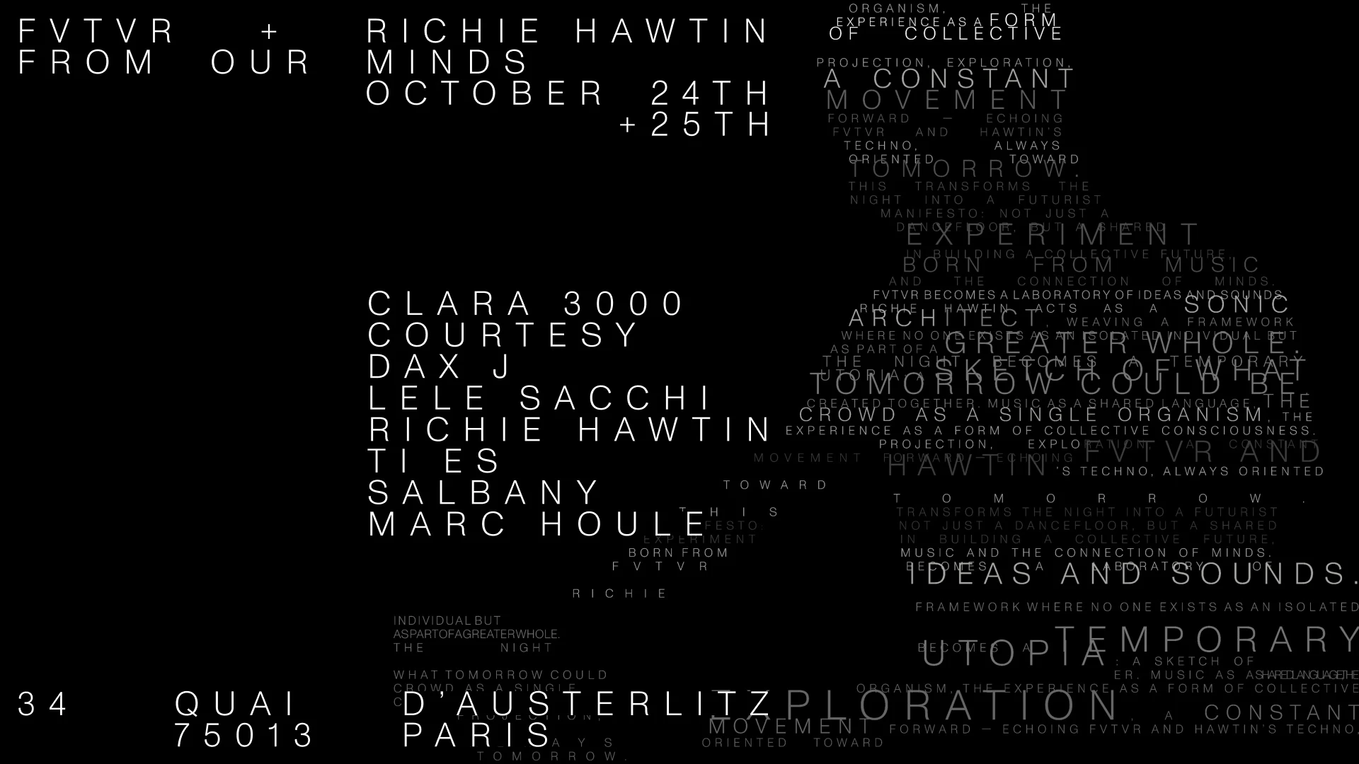 From Our Minds - Richie Hawtin, Dax J, Courtesy & Guests Cover