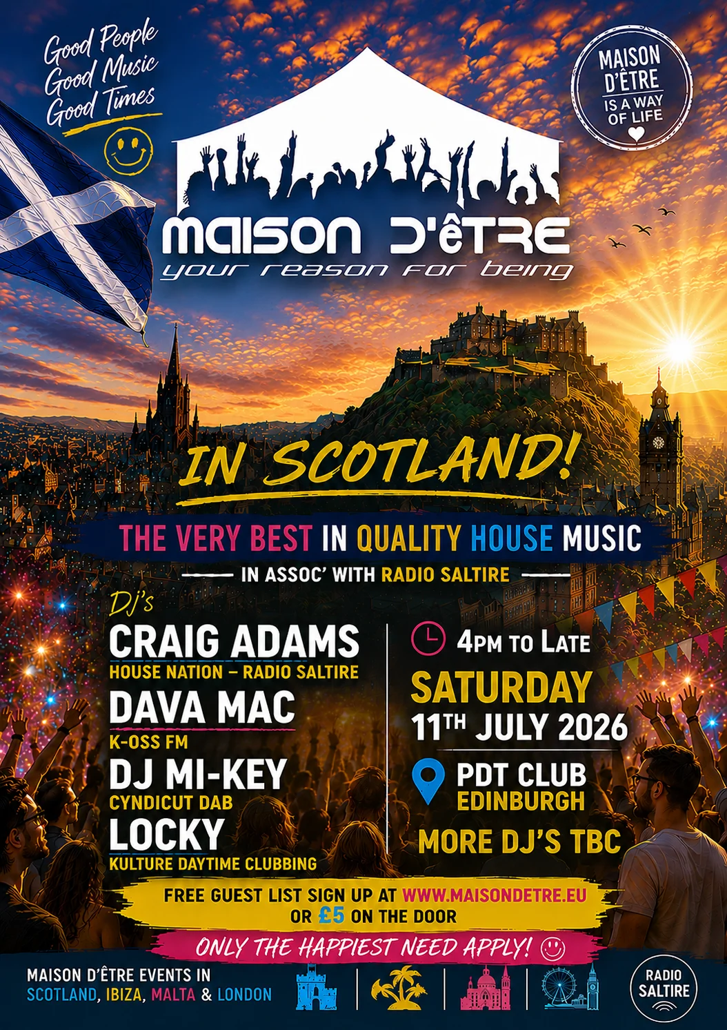 Maison D'être Scotland - Edinburgh 11th July Cover