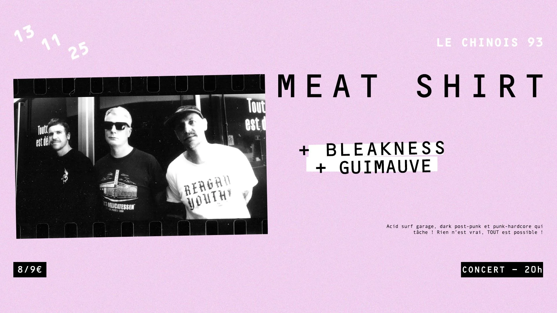 Meat Shirt + Bleakness + Guimauve Cover