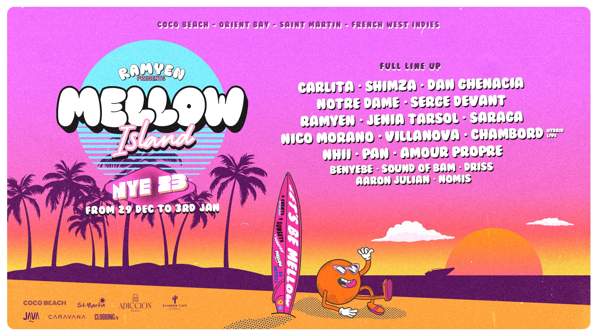 Mellow Island In Sxm / 29th Of December To 3rd January Cover