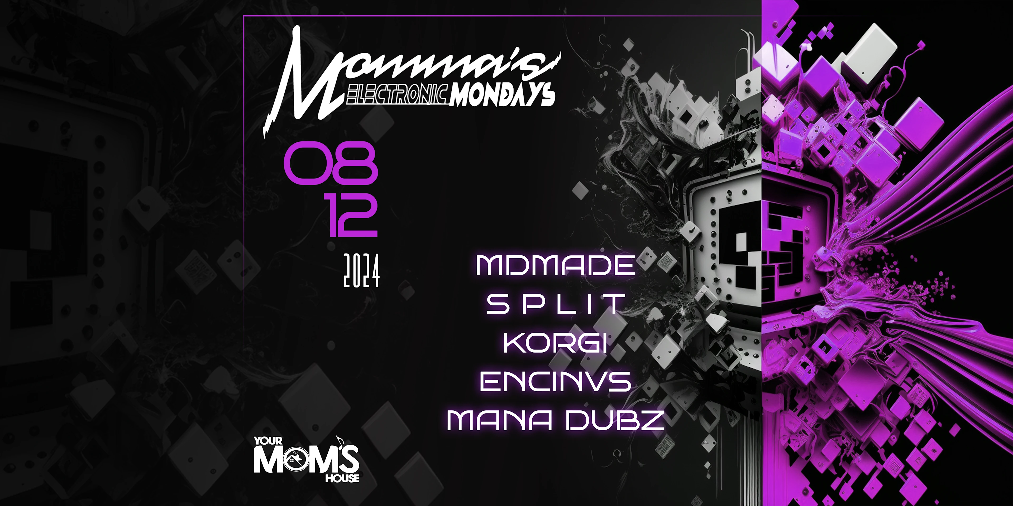 Momma's Electronic Mondays 8/12 Cover