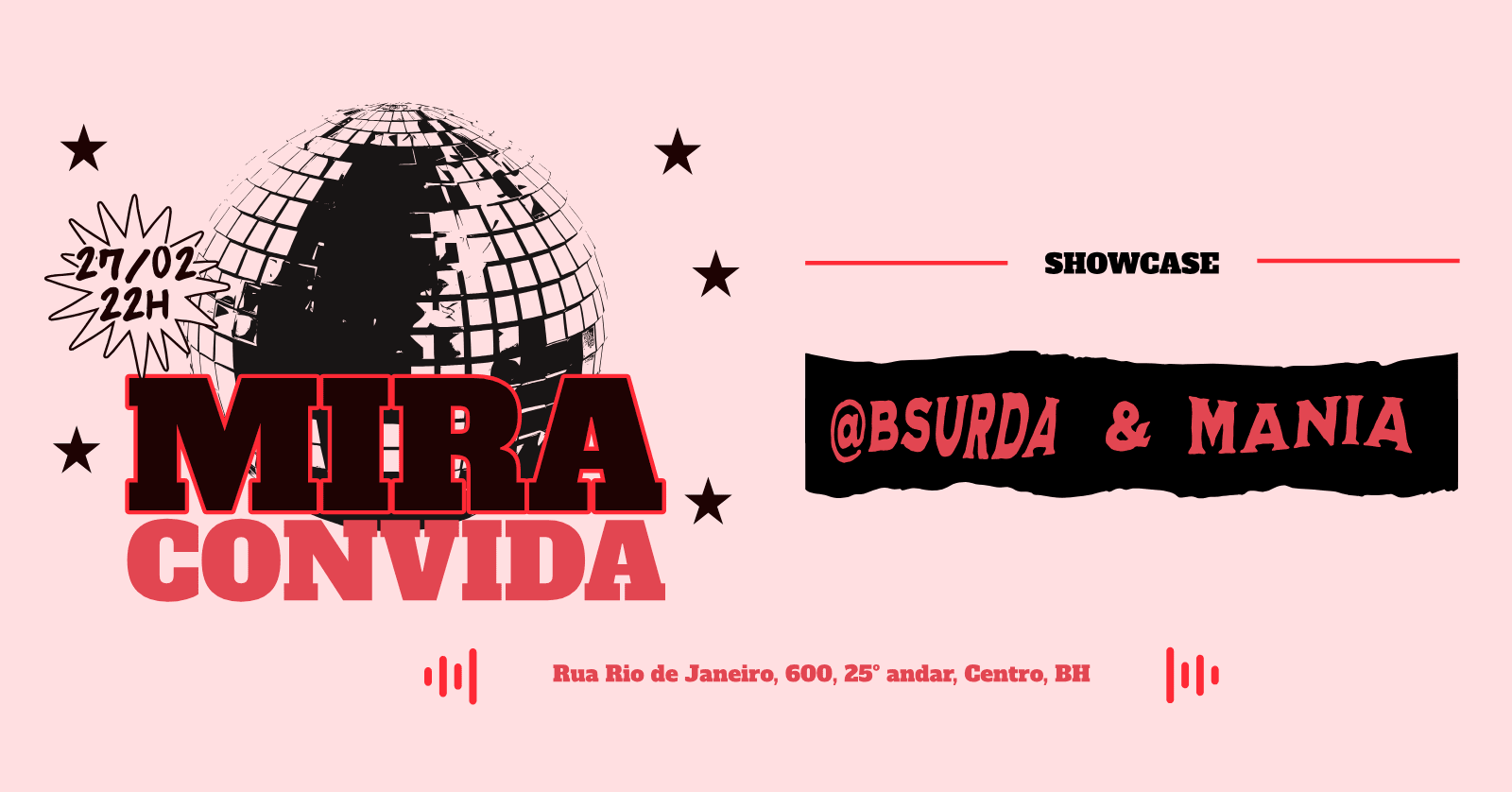 Mira Convida: Mania E @Bsurda 27/02 - 22h Cover