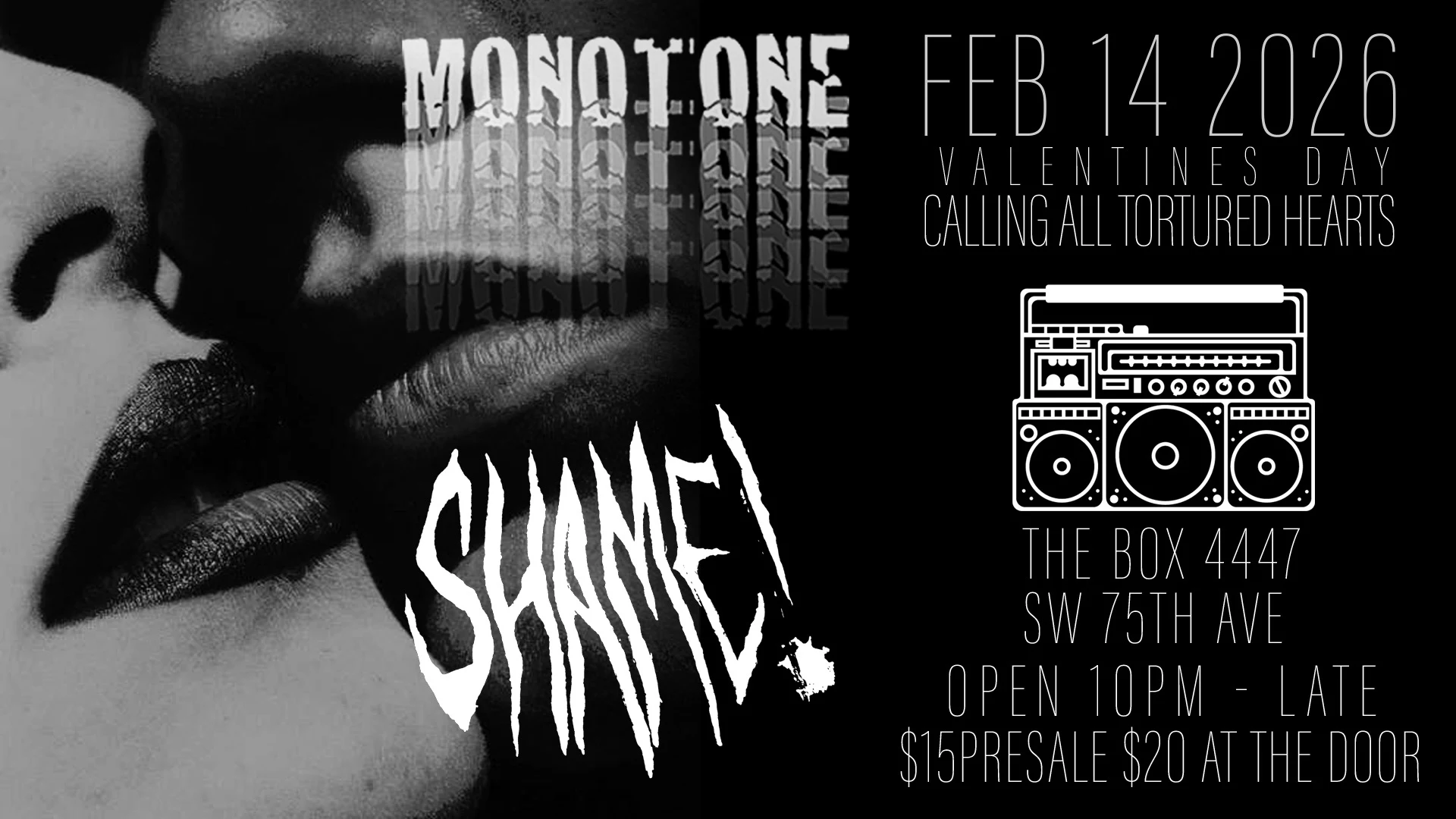 Valentine's Day @ The Boombox Cover