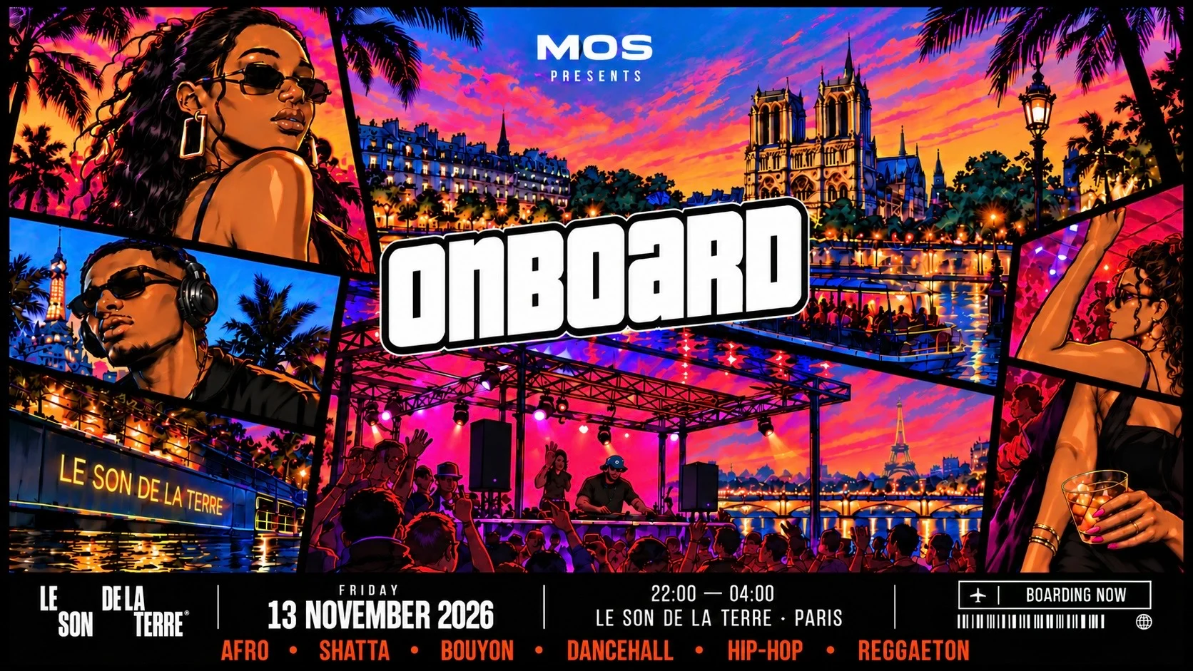 Mos · Onboard - Soirée Afro Shatta Hip-Hop | Paris 13.11.26 Cover