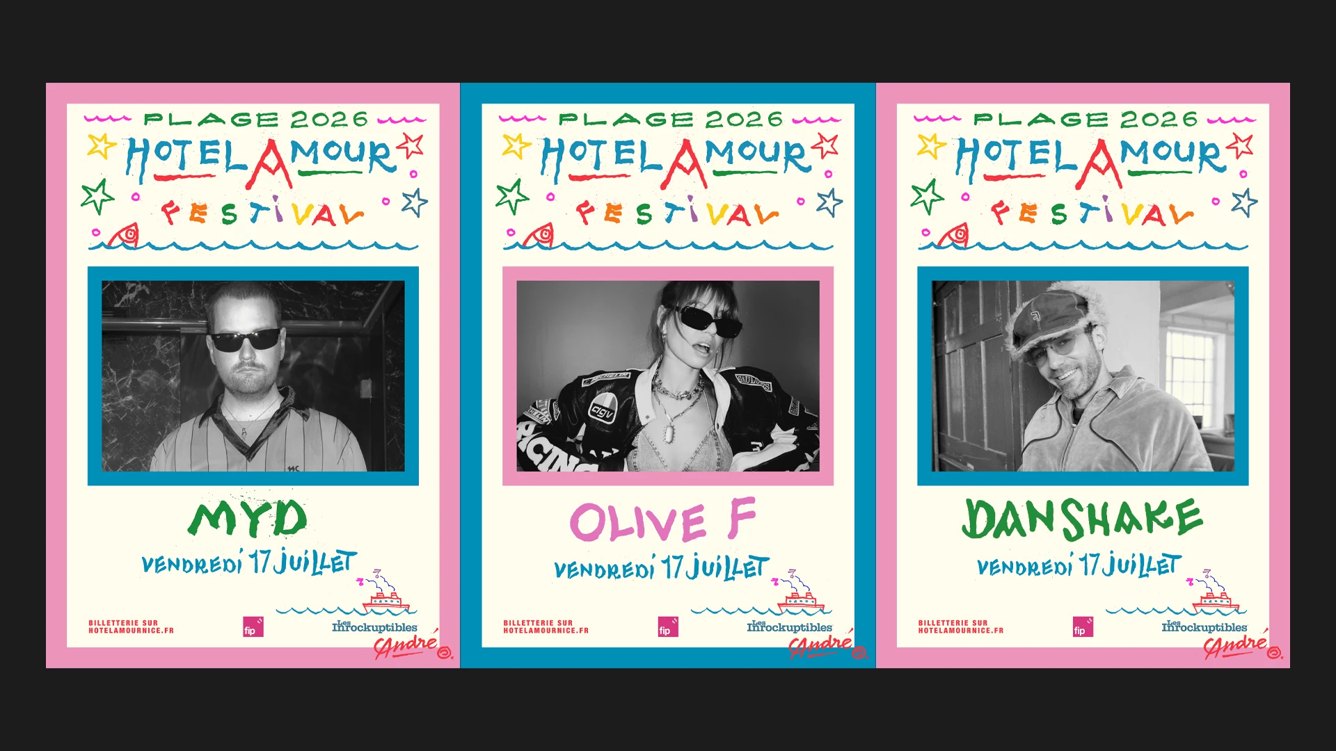 Myd, Olive F, Dan Shake À La Plage De L'hotel Amour Cover