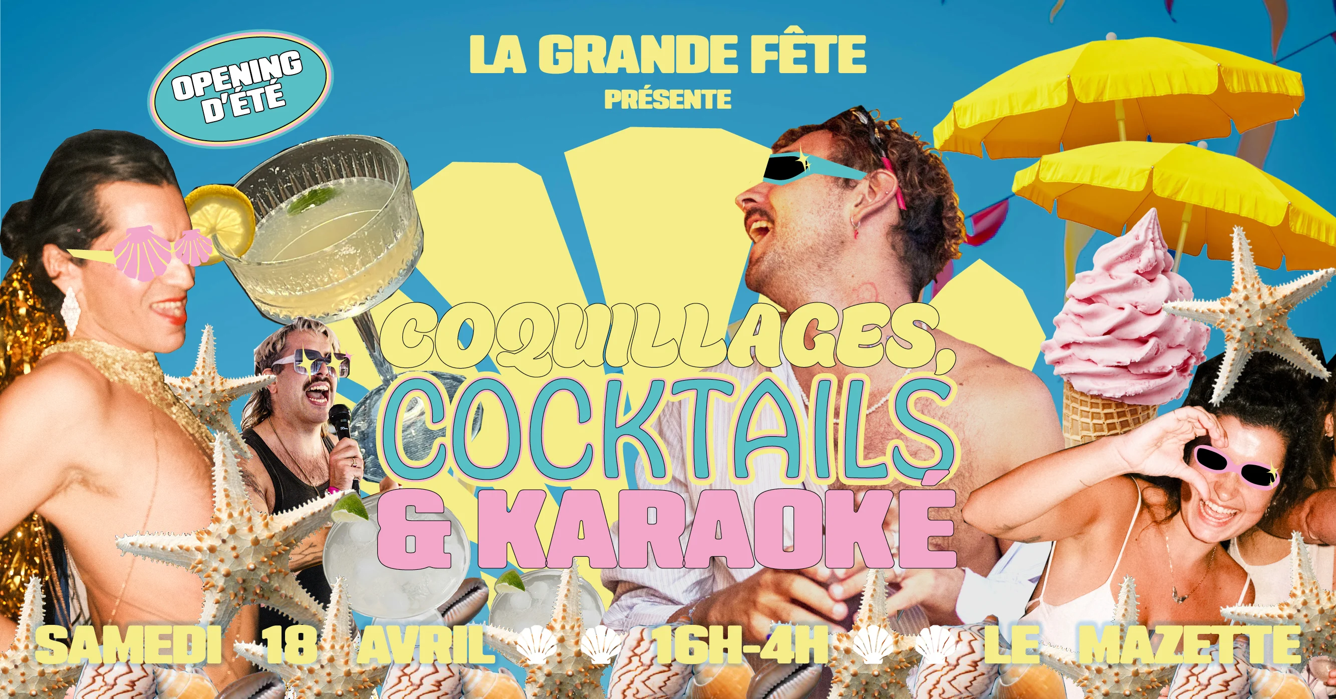 Opening D'été : Coquillages, Cocktails & Karaoké Cover