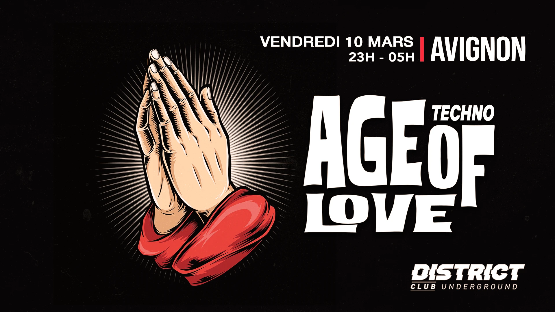 Age Of Love - Techno All Night Long - District Avignon  Cover
