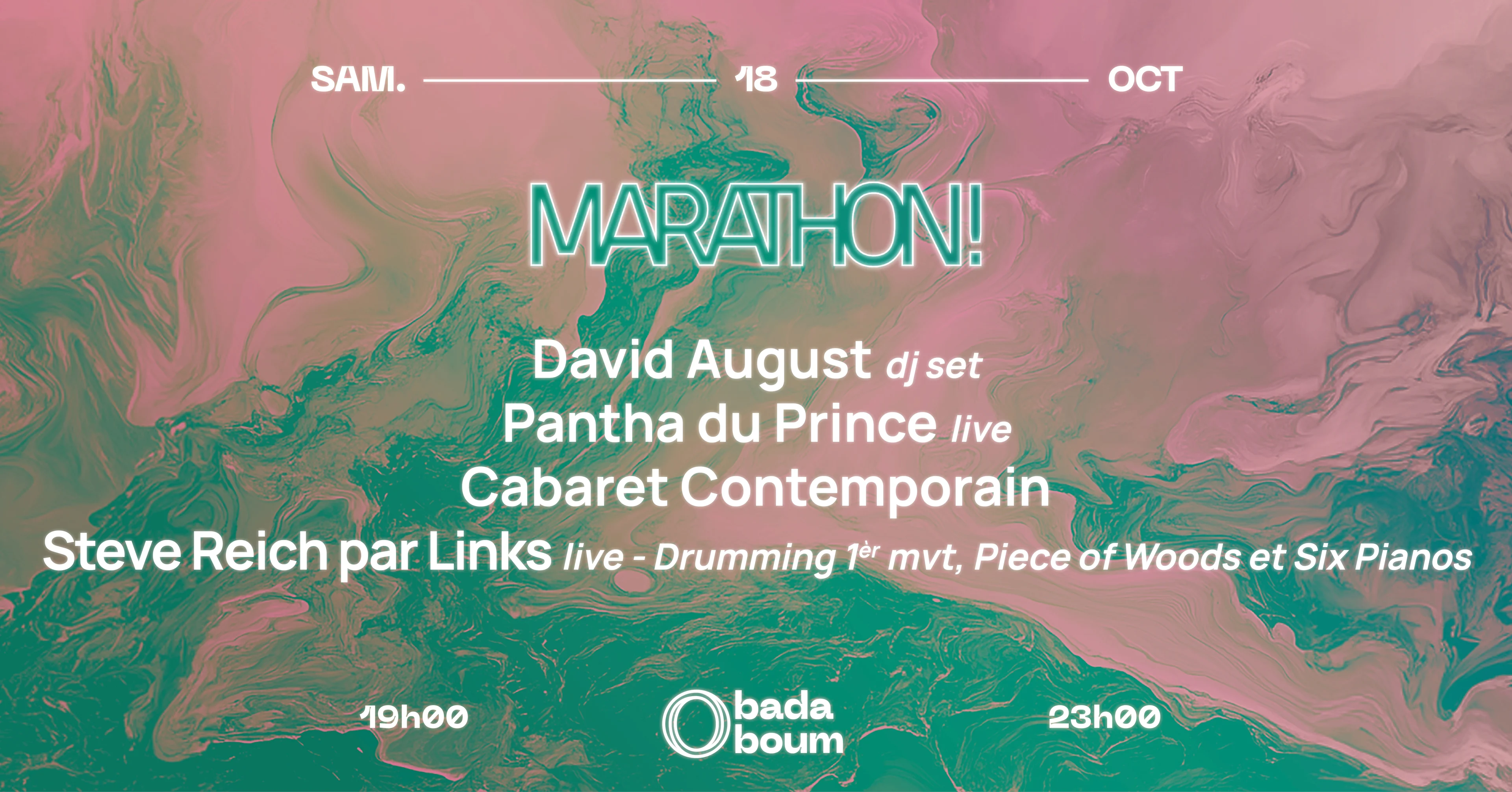 Marathon ! : David August, Pantha Du Prince (Live) & More Cover