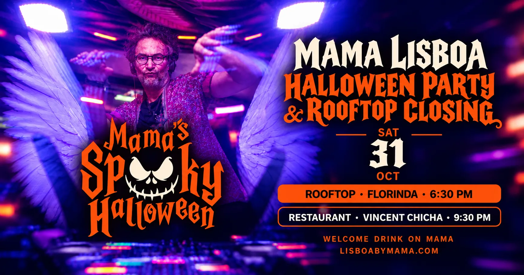 Mama Lisboa Halloween Party & Rooftop Closing Cover
