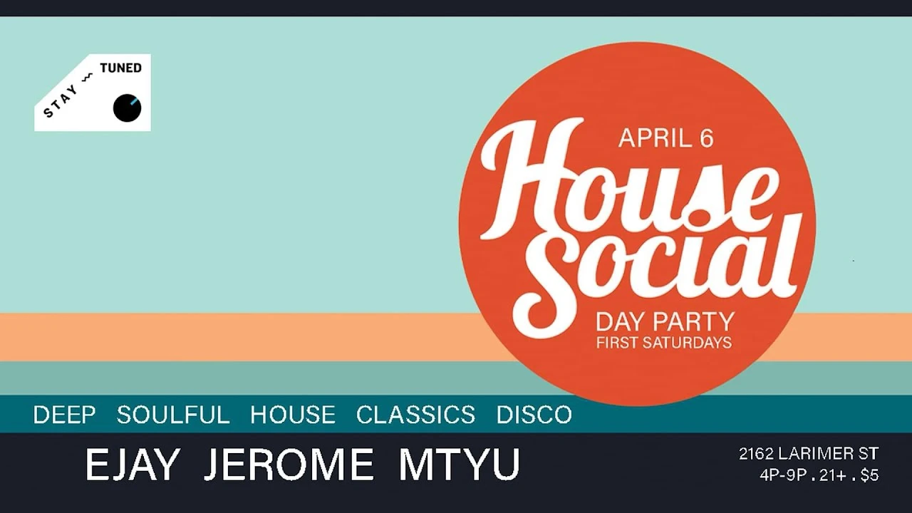 House Social Day Party - First Saturdays Cover