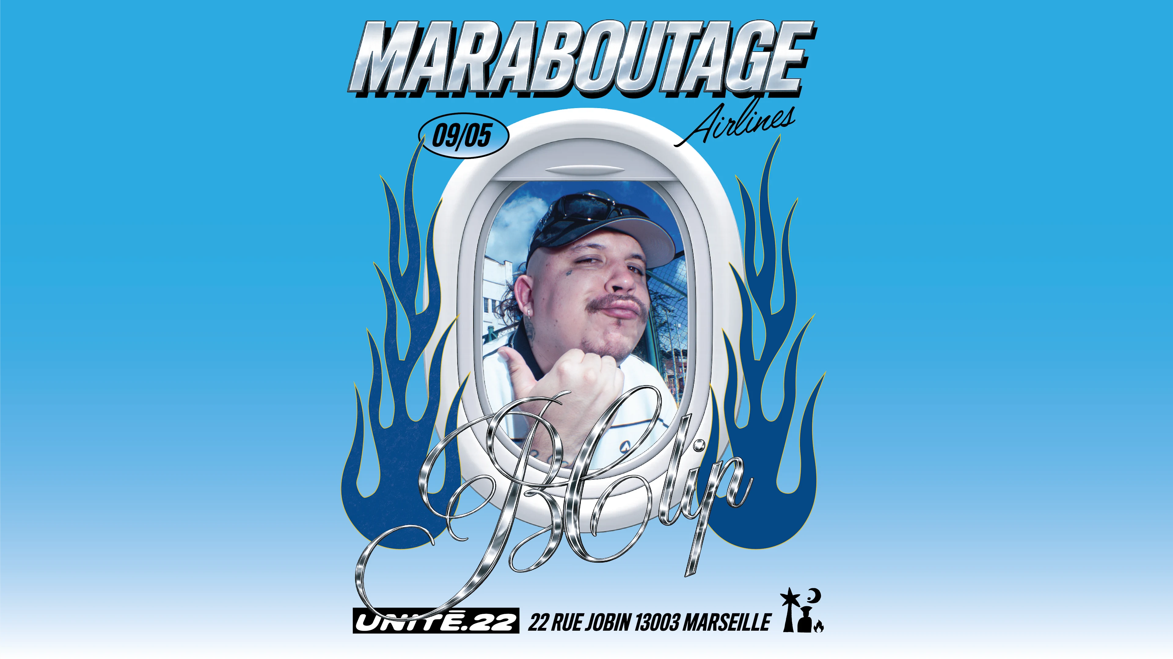 Maraboutage Airlines X Bclip @ Unité22 Cover