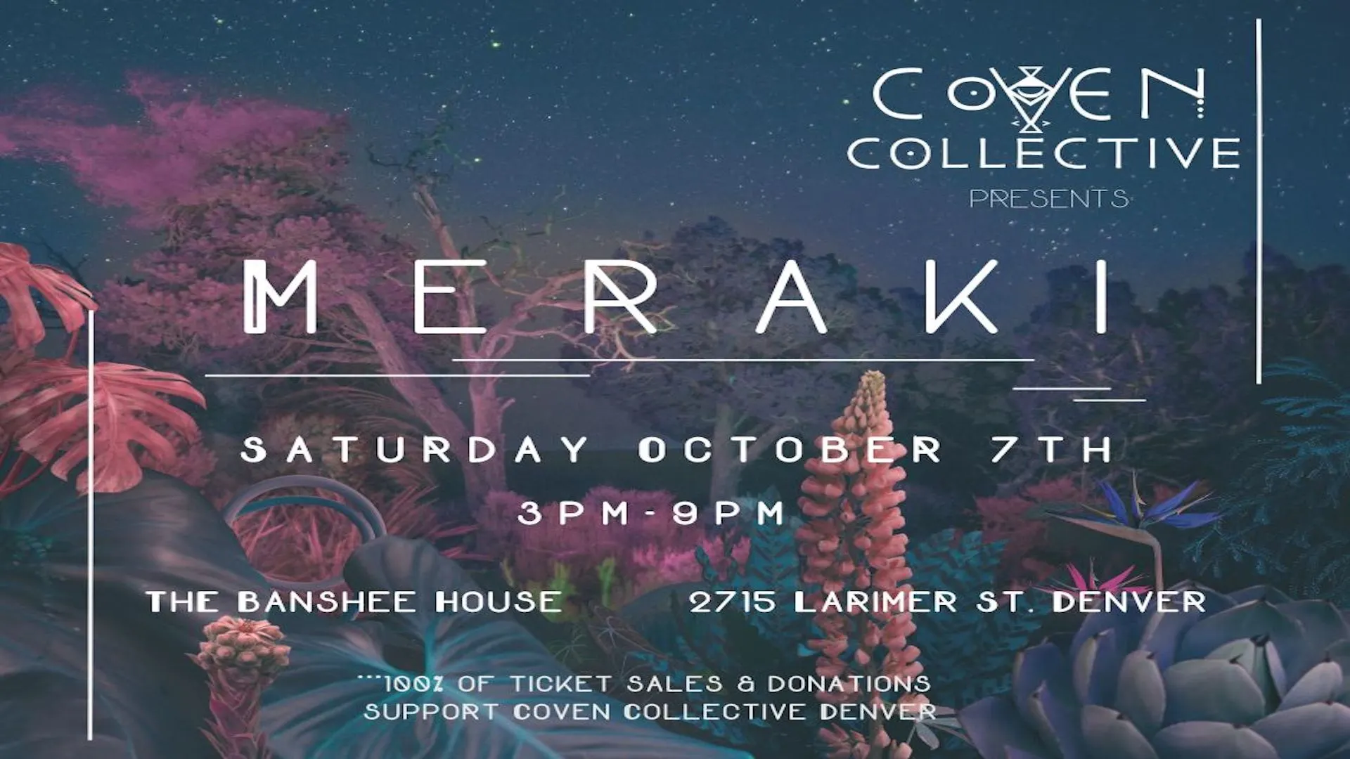 Meraki; Coven Collective Autumn Fundraiser Party Cover