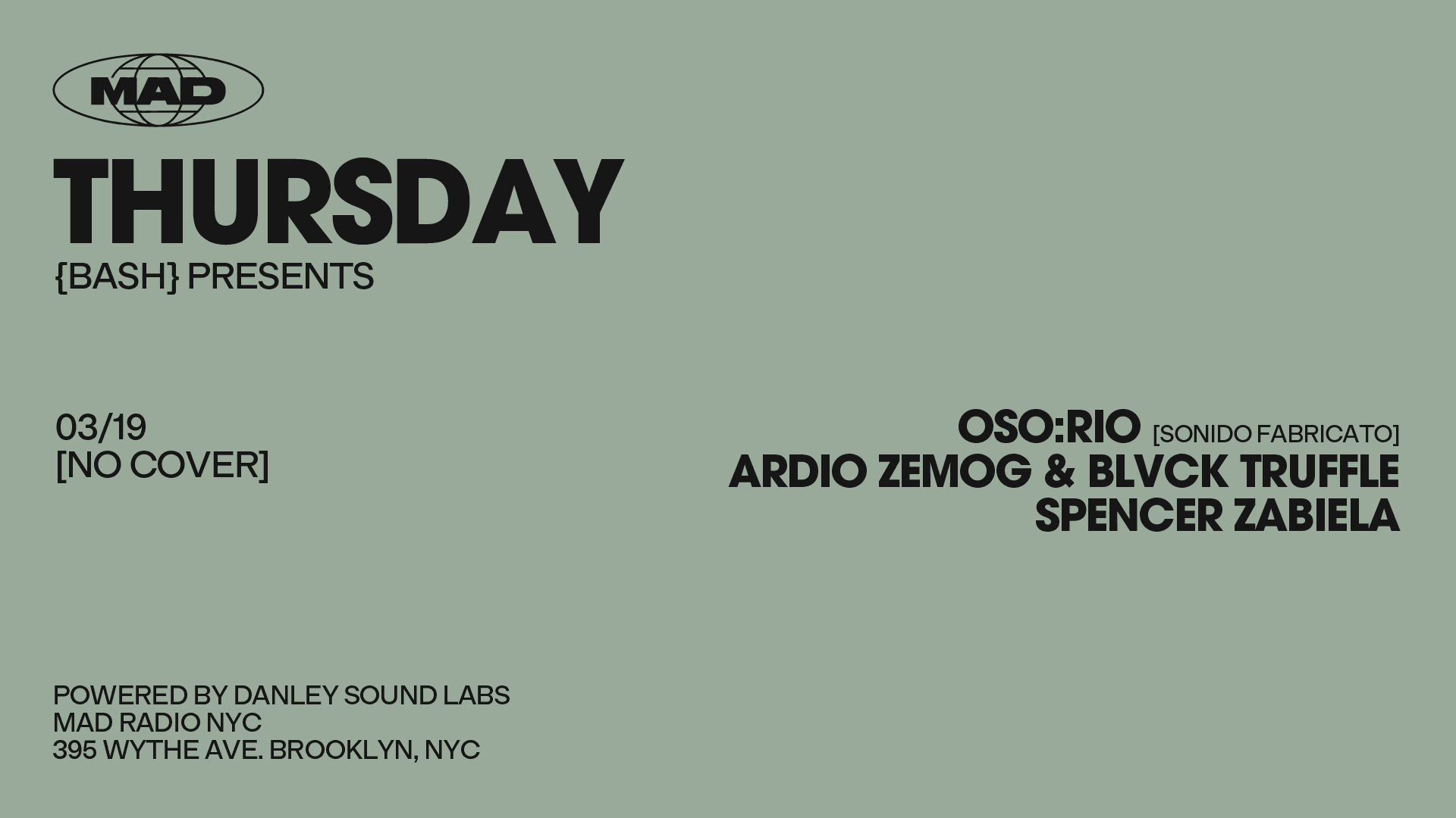 {Bash} Presents: Spencer Zabiela + Guests Cover