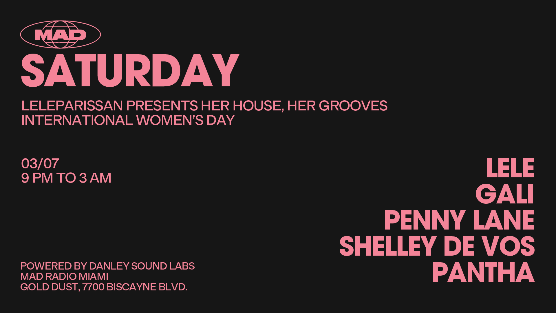 Women's Day: Lele, Gali, Penny Lane, Shelley De Vos, Pantha Cover