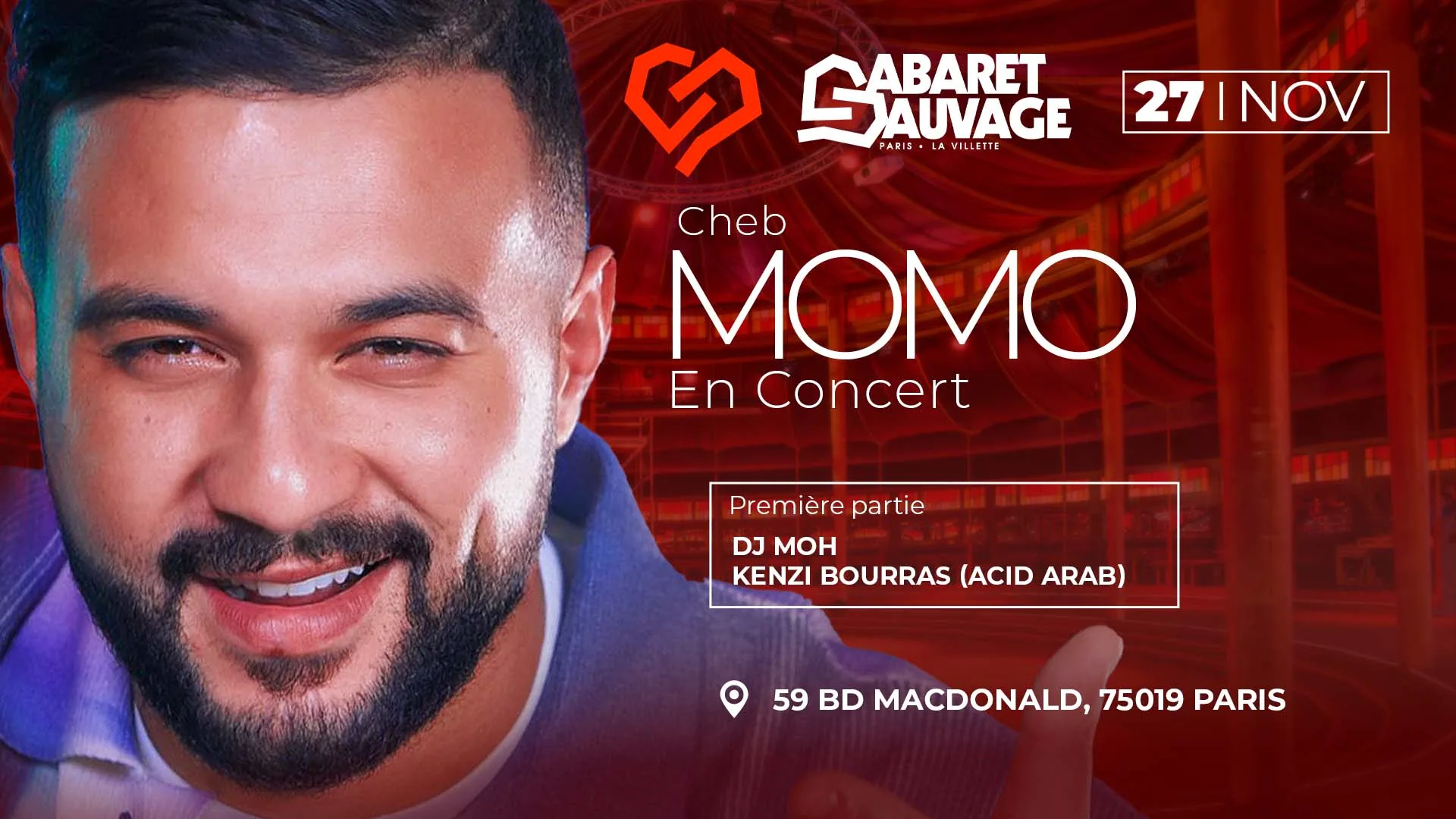 Cheb Momo Au Cabaret Sauvage Cover