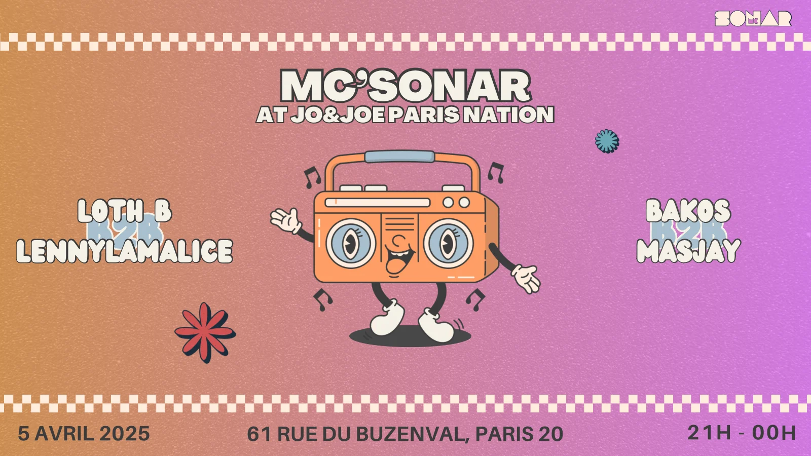 Mc'sonar Au Jo&Joe Paris Nation Cover