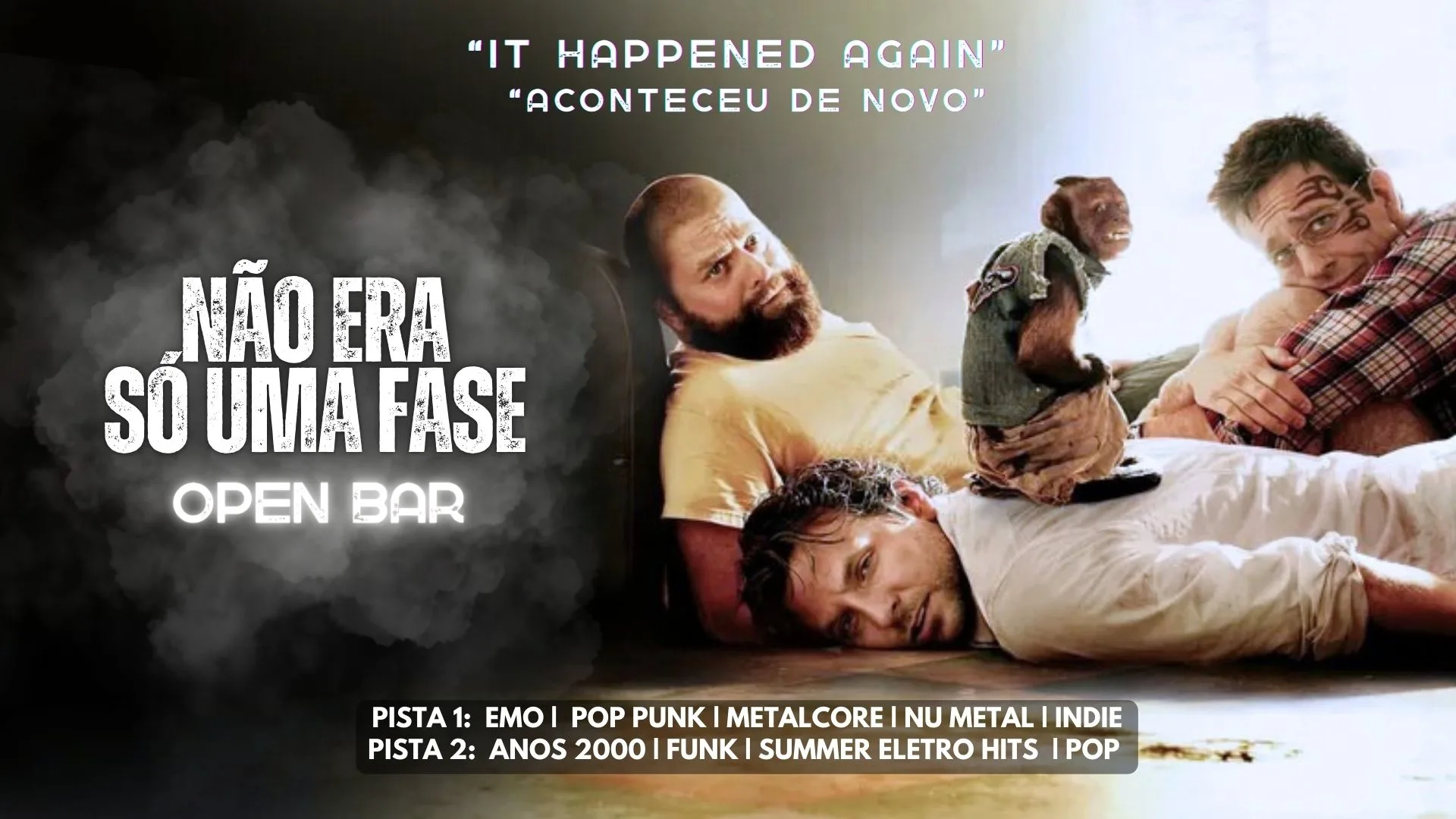 Não Era Só Uma Fase - The Hangover - Open Bar Cover