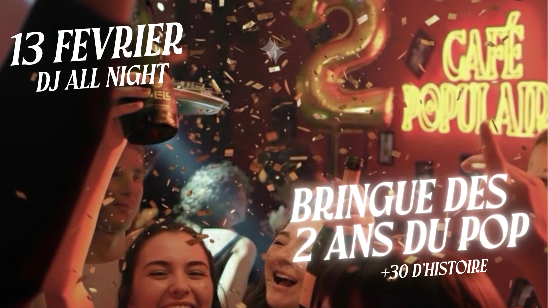 La Bringue Des 2 Ans Du Café Pop (+30 Ans D'histoire) Cover