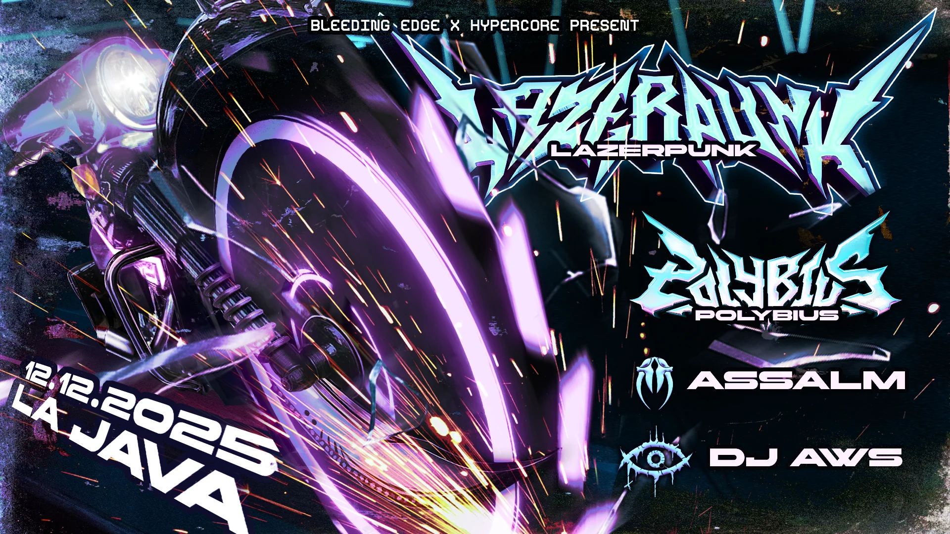Bleeding Edge : Lazerpunk, Polybius, Assalm, Dj Aws Cover