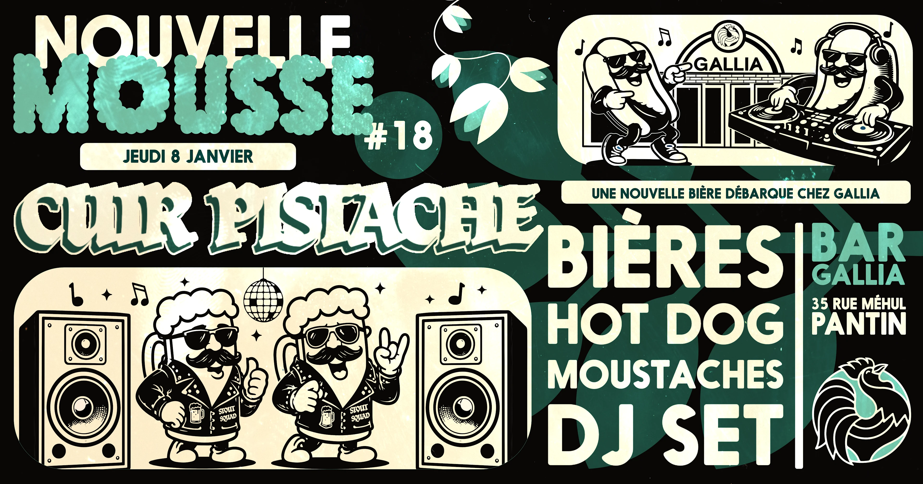 Nouvelle Mousse #18 - Cuir Pistache Au Bar Gallia Cover