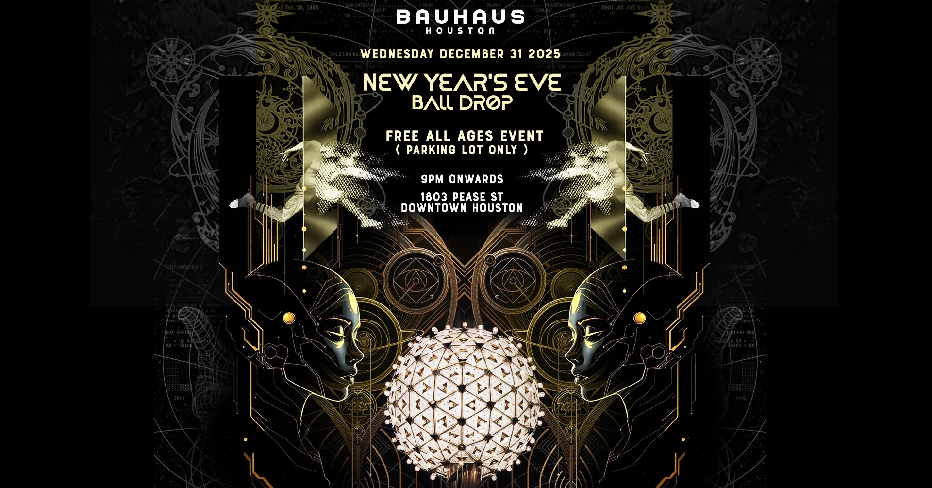 Nye Ball Drop | Free All Ages Event (Parking Lot Only) Cover