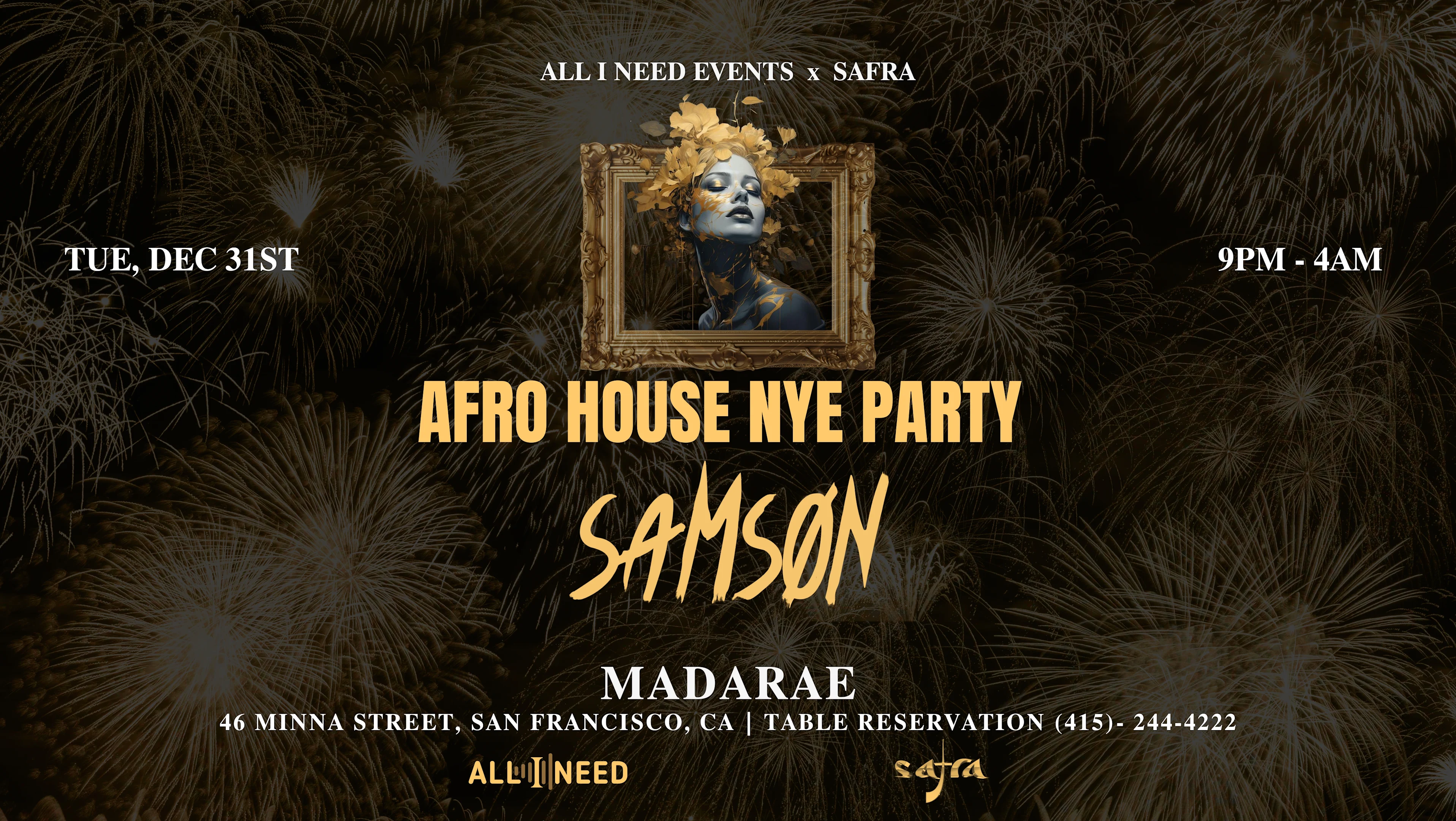 Nye 2025 With Samson [Afro House] | Limited Free Ticket Cover