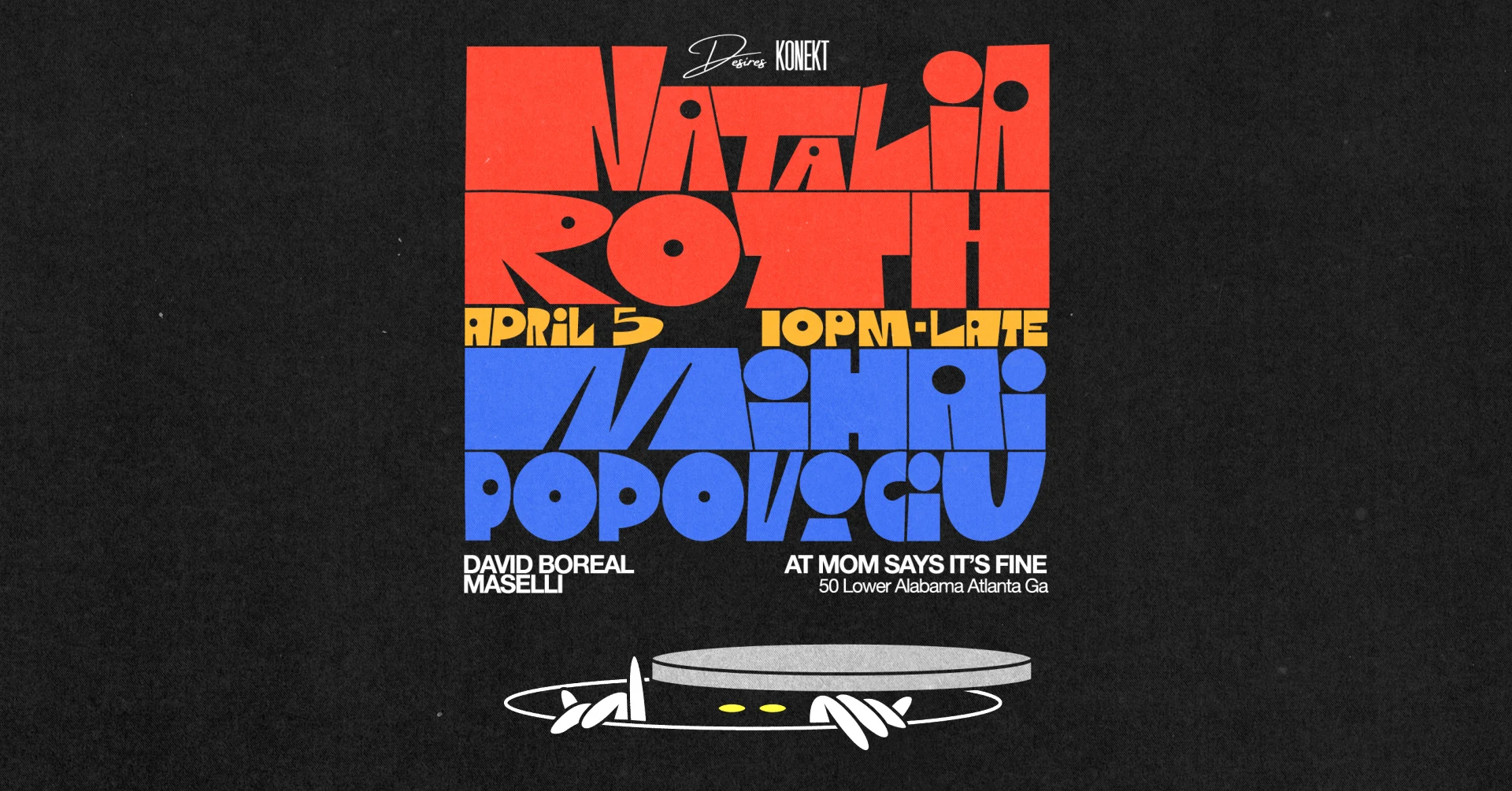 Desires & Konekt Present: Mihai Popoviciu & Natalia Roth Cover