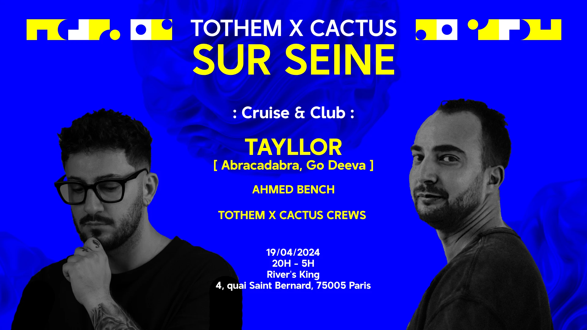 Tothem X Cactus Sur Seine |Croisière| Tayllor & Ahmed Bench Cover