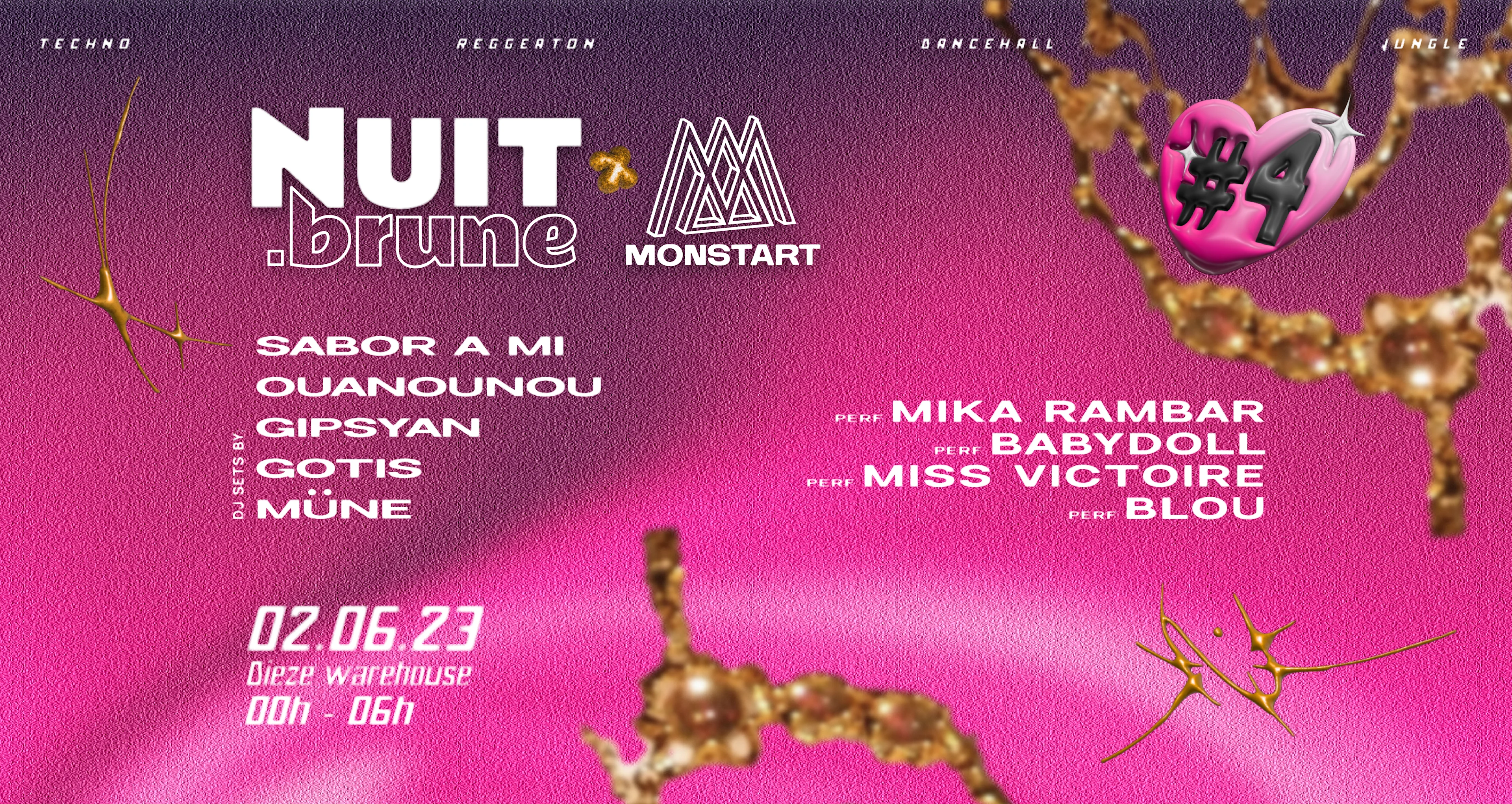 Nuit Brune X Monstart Cover