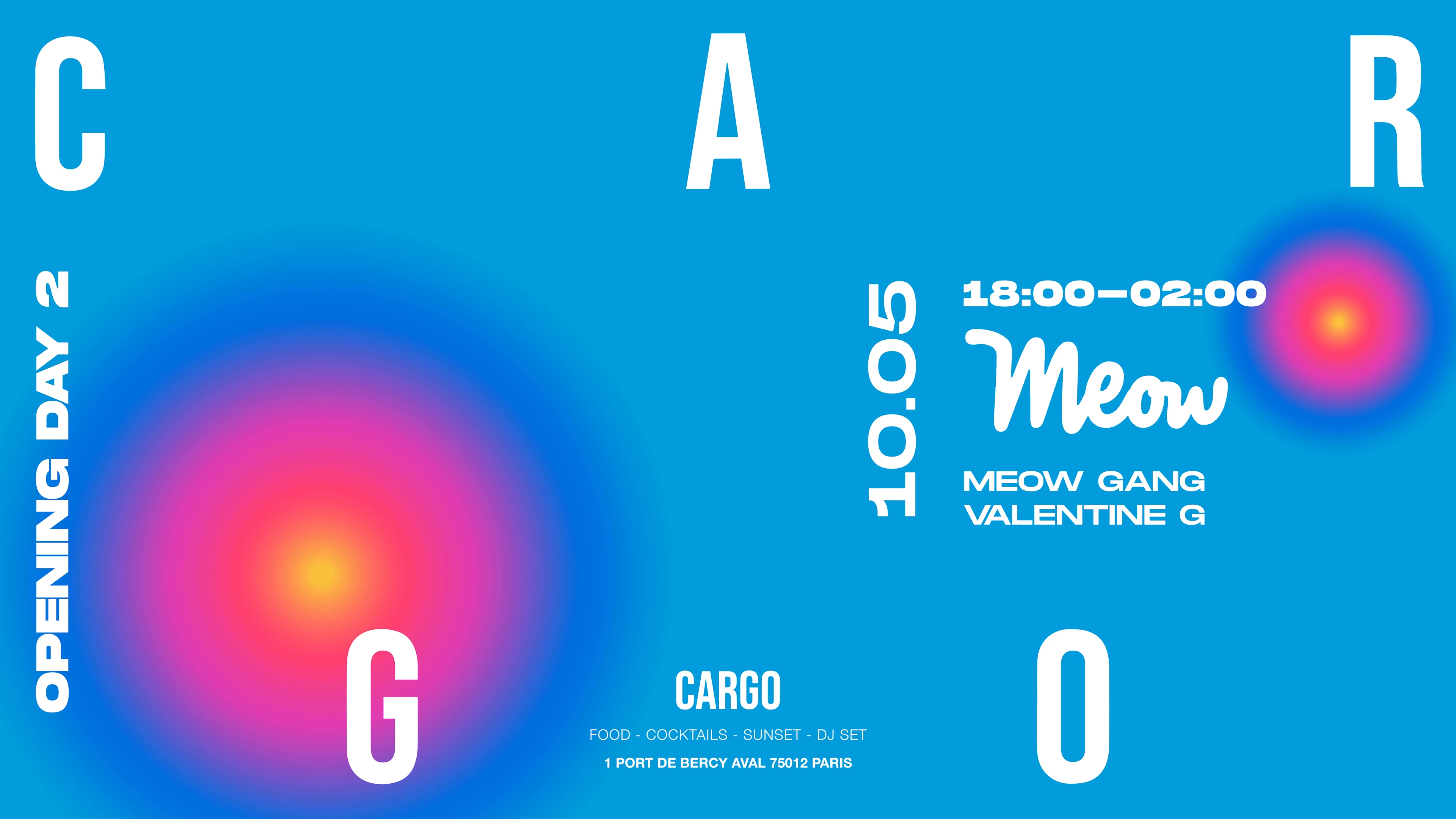 Cargo Opening Week X  Meow W/ Valentine G Cover