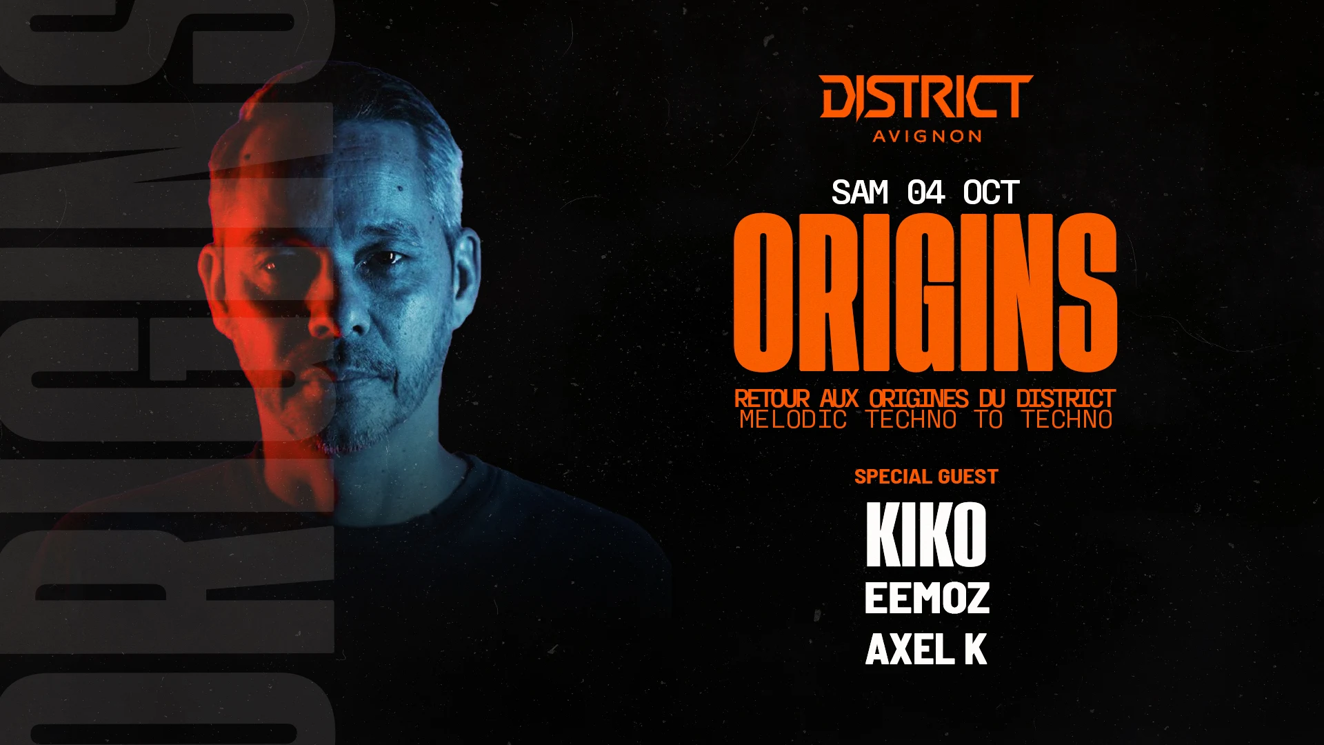 Origins (Black Room) : Special Guest Kiko - Axel K - Eemoz Cover