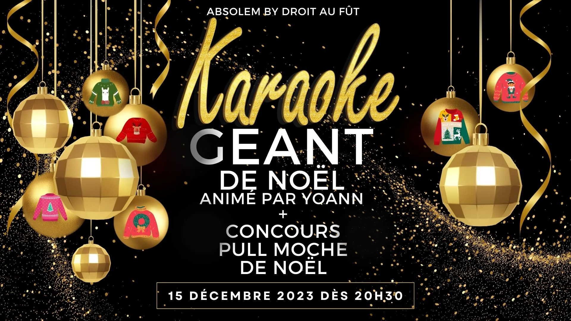Karaoké Géant Avec Concours Du Pull Moche De Noël Cover