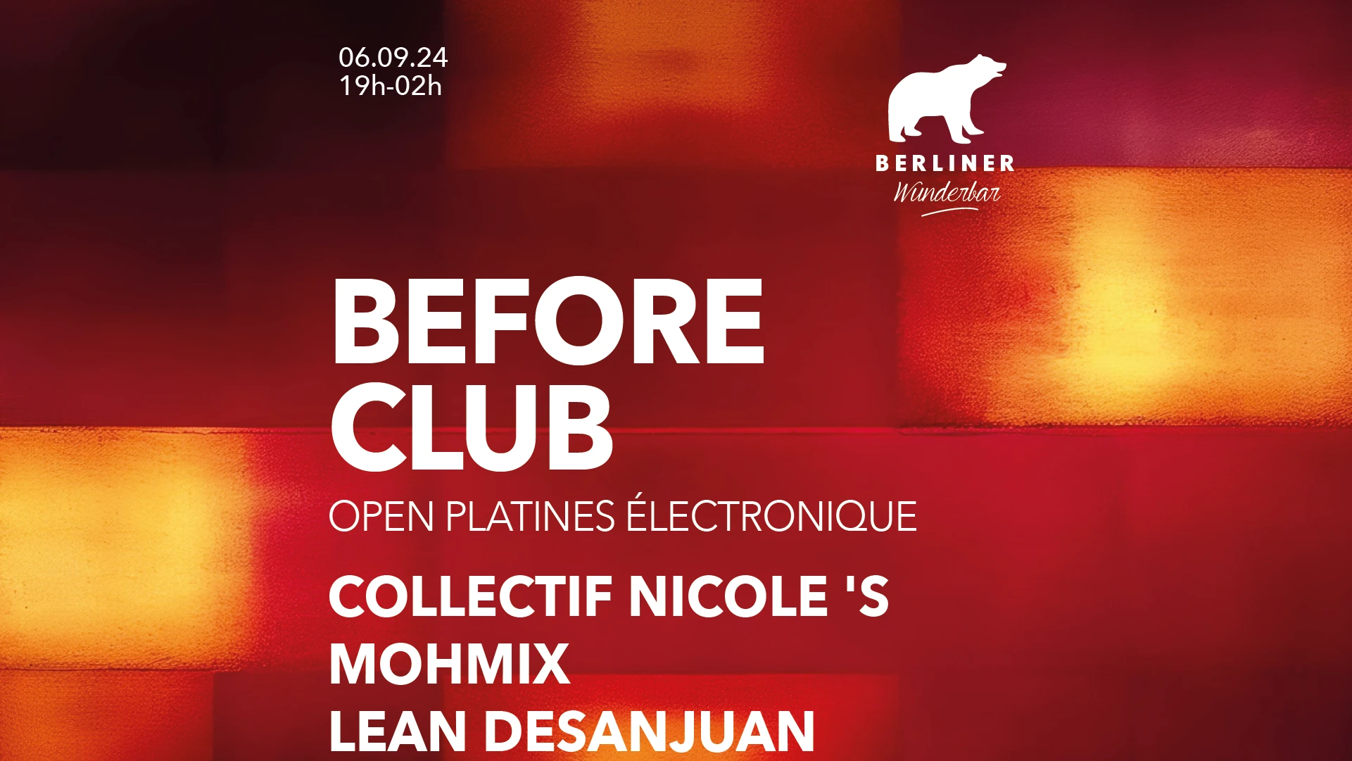 Before Club : Collectif Nicole 's, Mohmix, Lean Desanjuan Cover