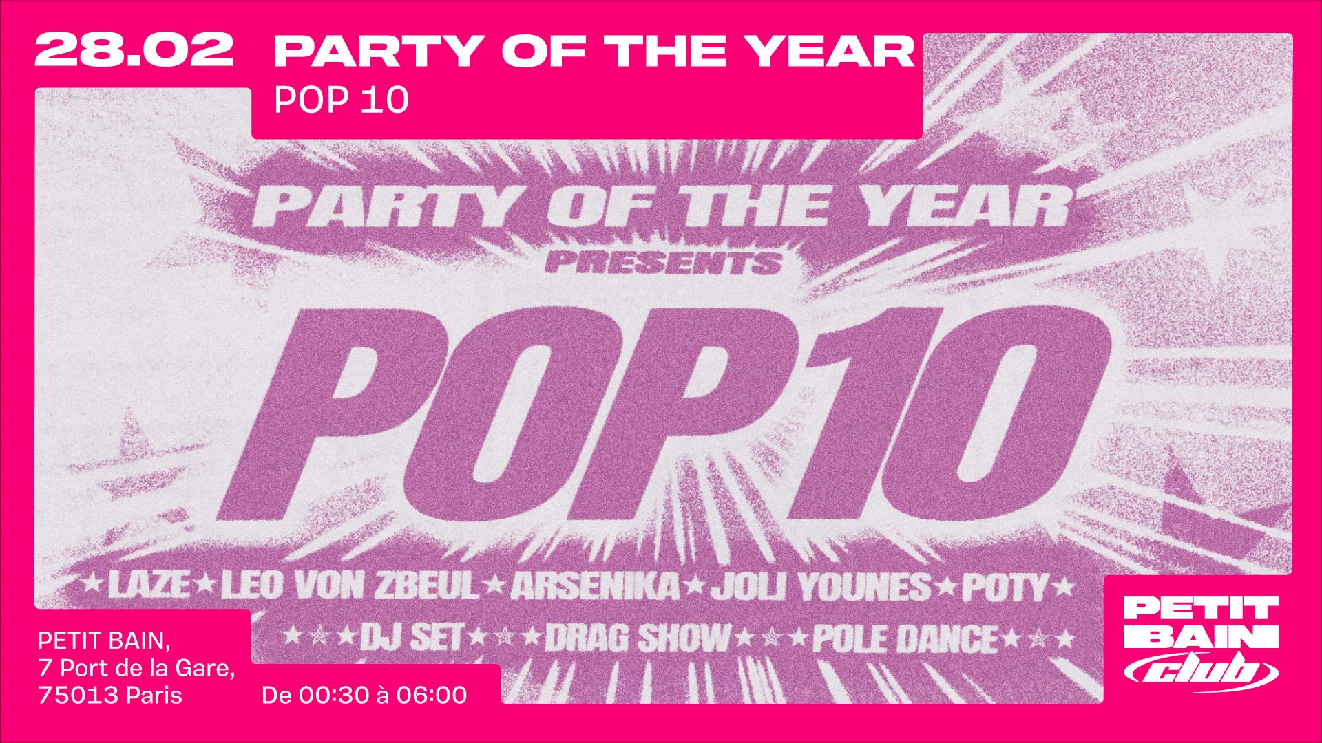 Party Of The Year : Pop 10 Cover