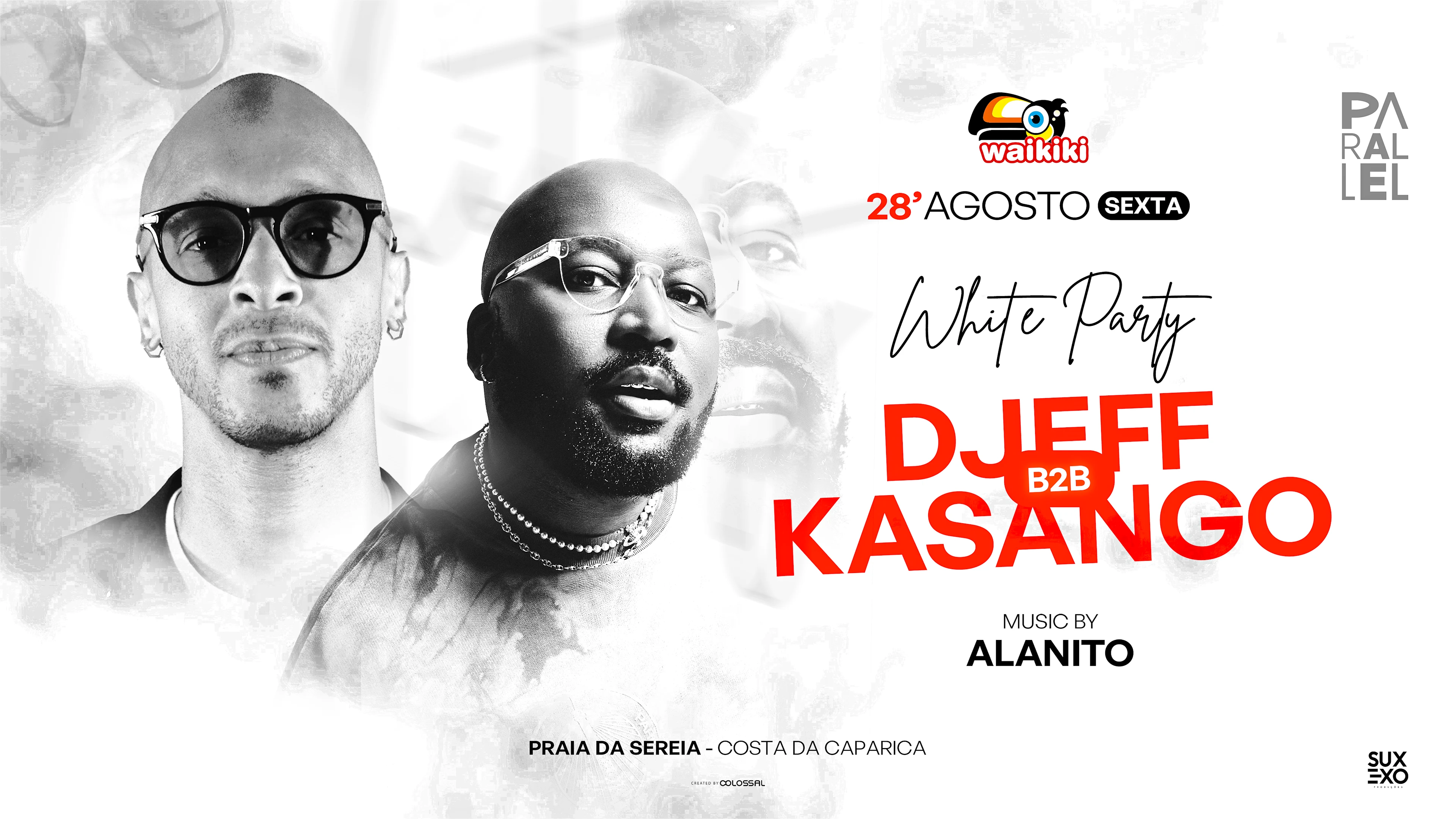 White Party - Djeff B2b Kasango - 28/08 Waikiki- Suxexo Prod Cover