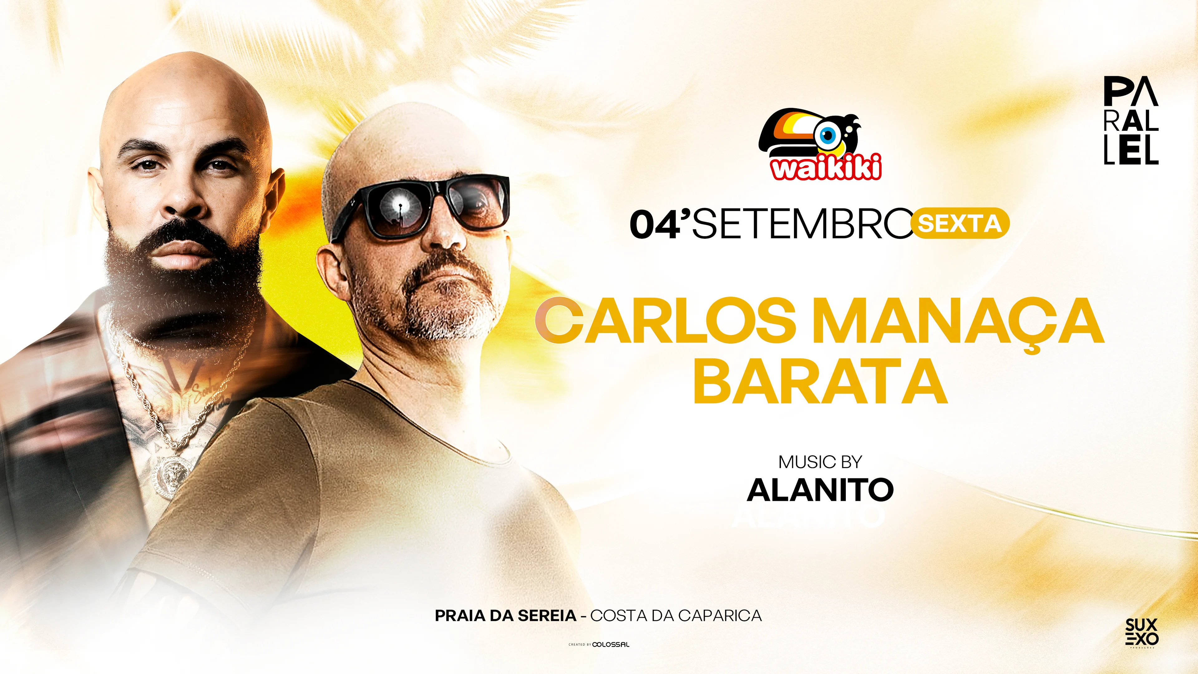 Waikiki - Carlos Manaça - Barata -4/09 Sexta Feira- Suxexo Cover