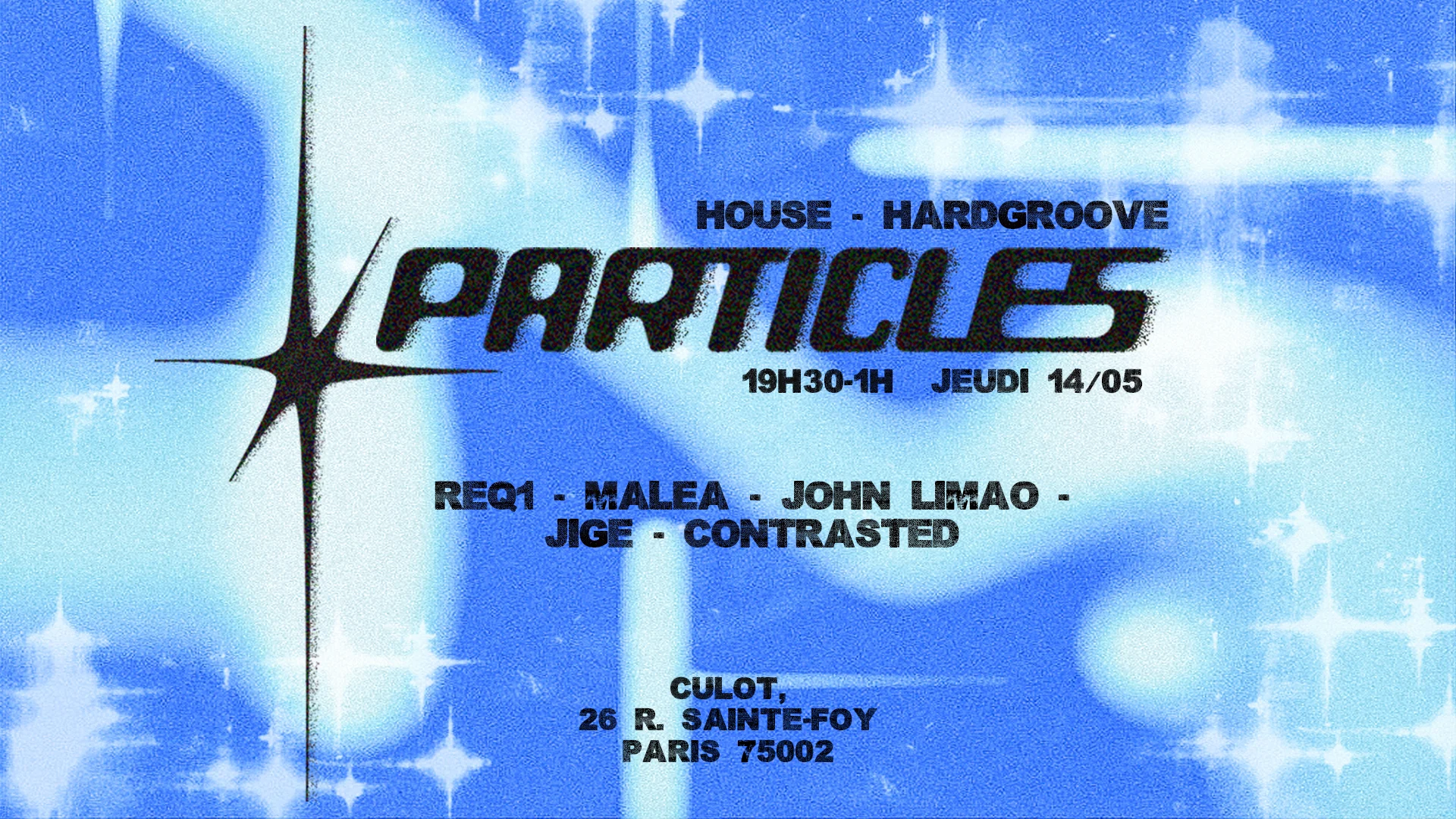 Particles Launch : Contrasted, Jige, John Lima, Malea, Req1 Cover
