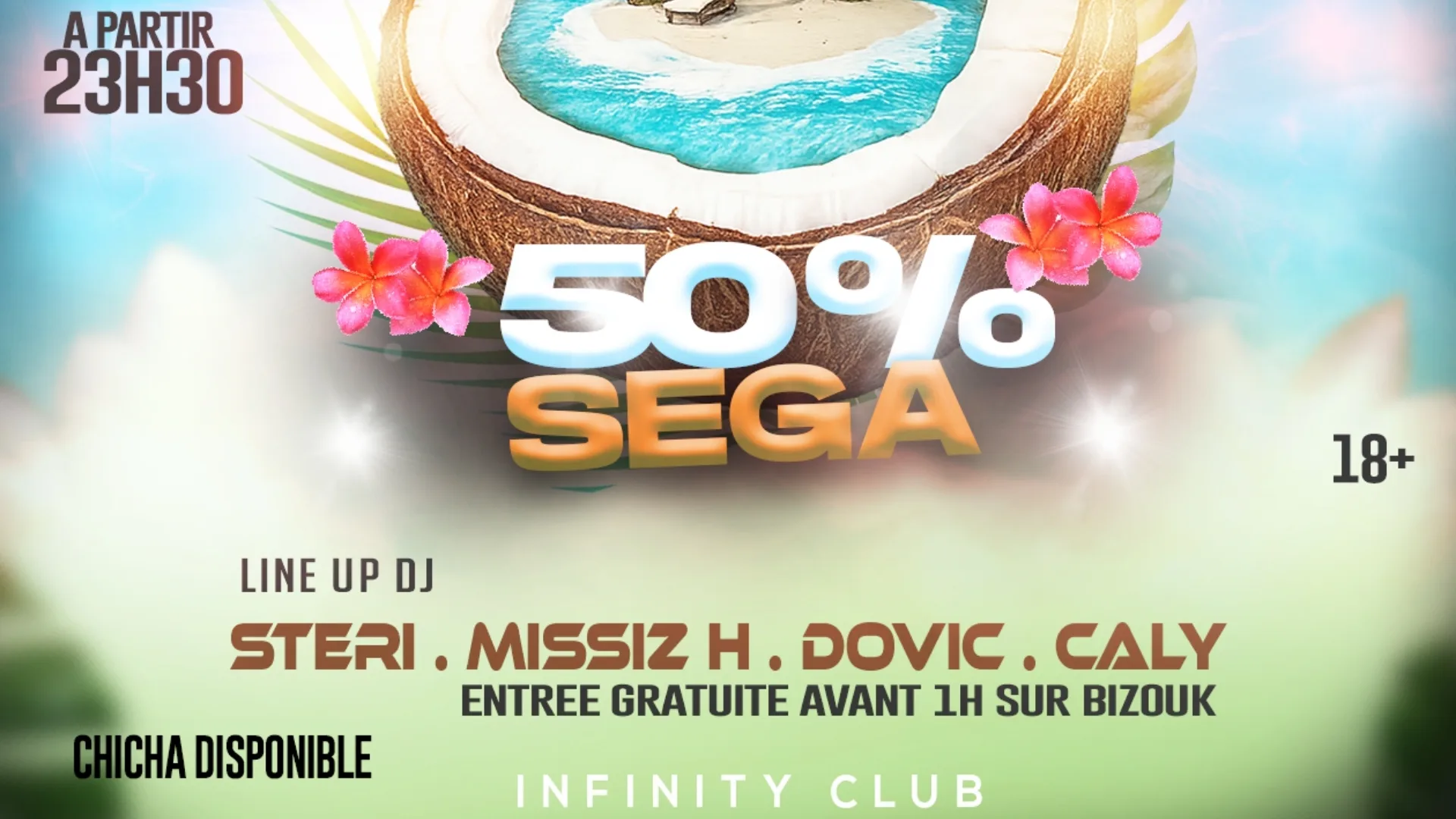 50% Sega - 50% Tropical  - Infinity Club Paris Cover