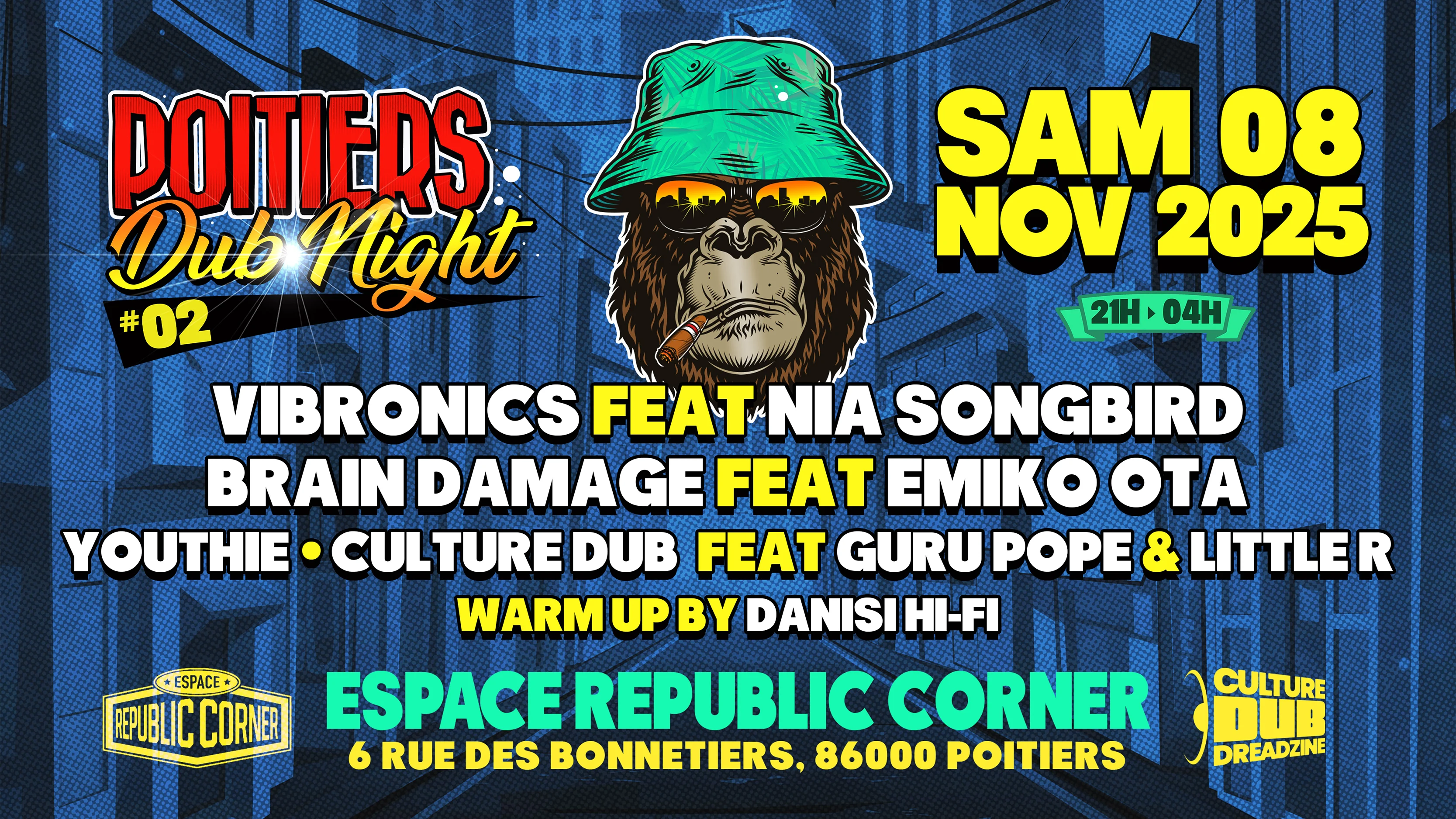 Poitiers Dub Night #2 À L'espace Republic Corner À Poitiers Cover