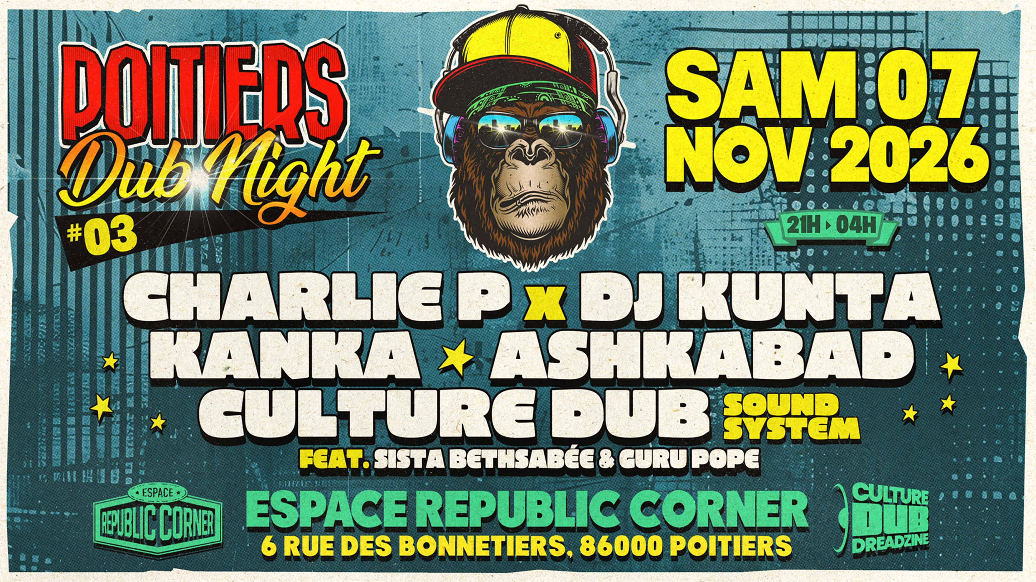 Poitiers Dub Night #3 Cover