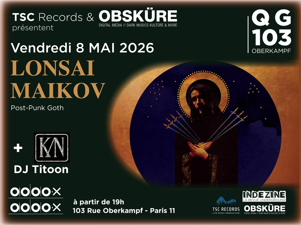 [Concerts] Lonsai Maikov + Kn + Dj Titoon Cover
