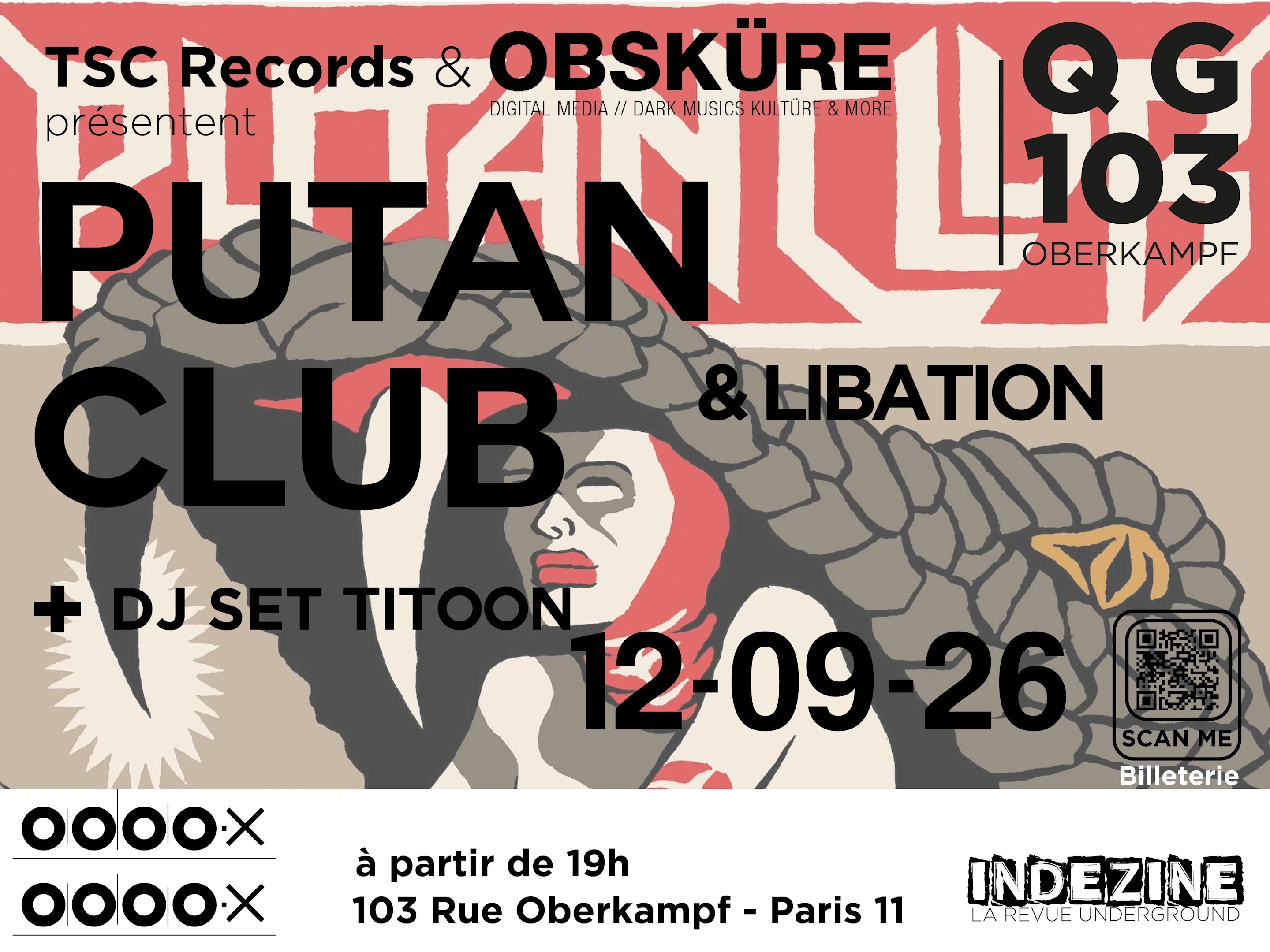 Putan Club + Libation + Vincent K (Babel 17/The Disease) Cover