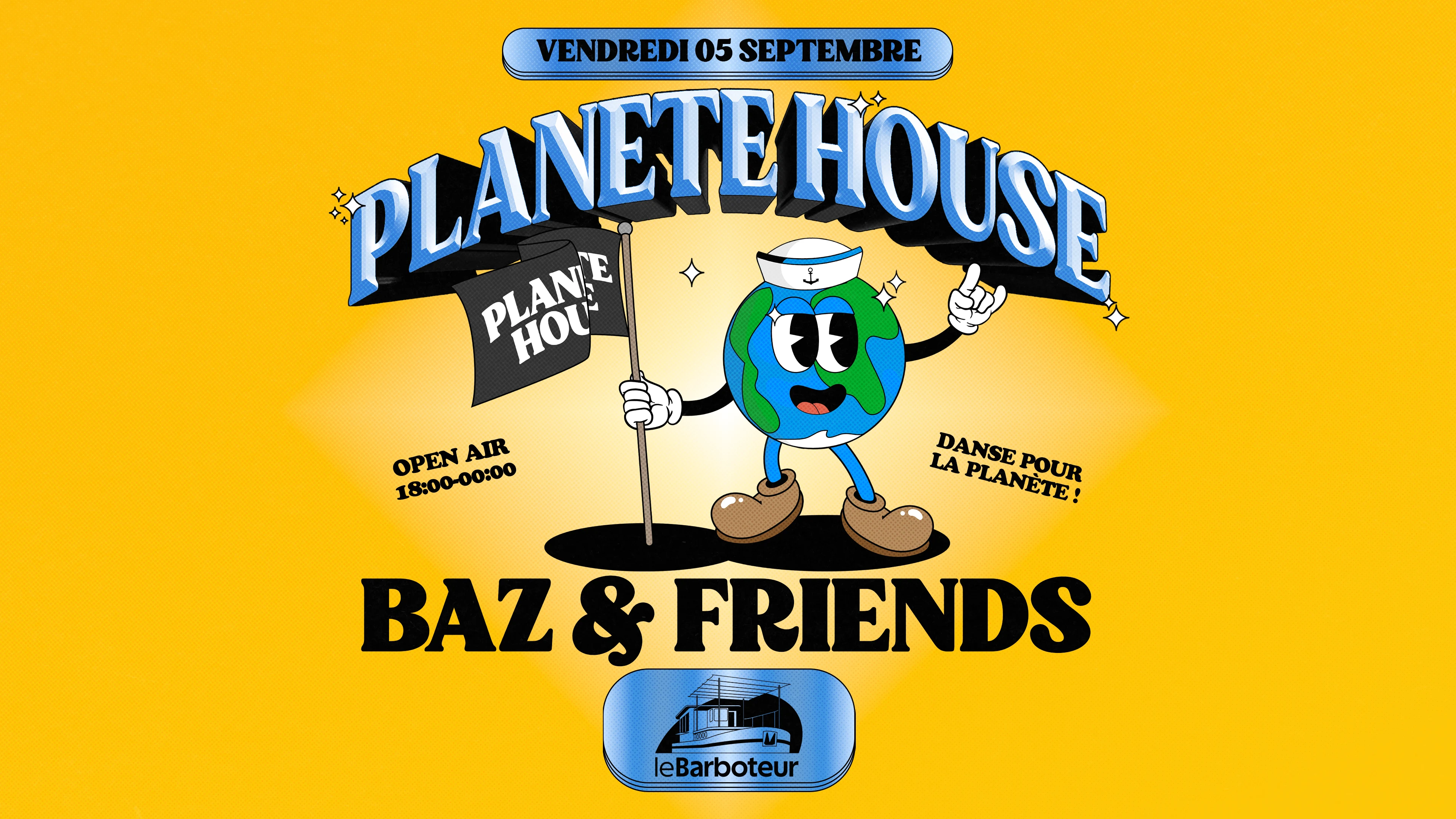Planète House X Barboteur W/ Baz & Friends Cover