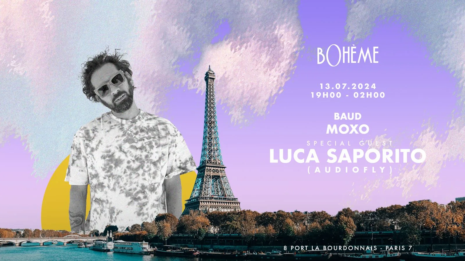 Bohème Présente Luca Saporito (Audiofly) - Samedi 13 Juillet Cover
