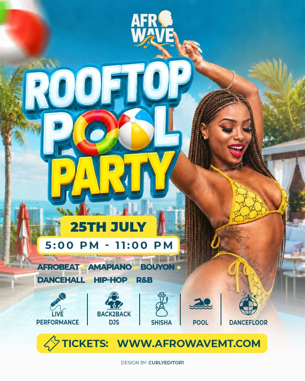 Afw - Rooftop Pool Party (25 July) Cover