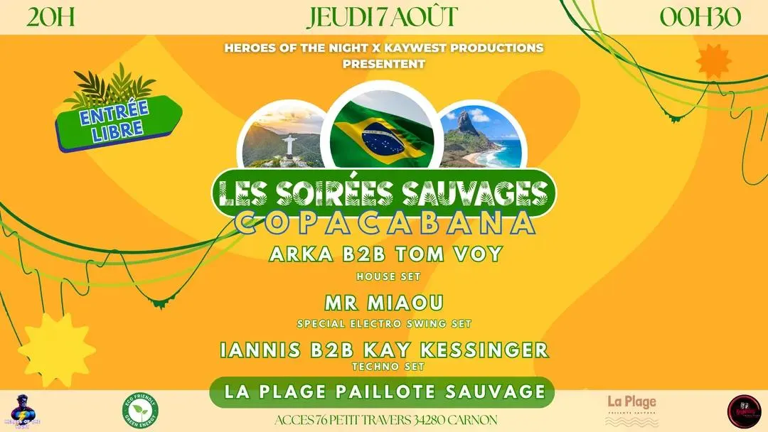 Les Soirees Sauvages Edition Copacabana Cover
