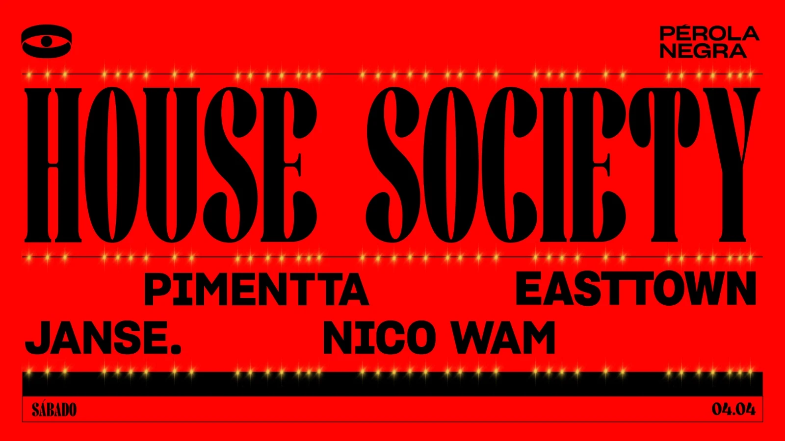 House Society Pres. Easttown - Pérola Negra Club Cover