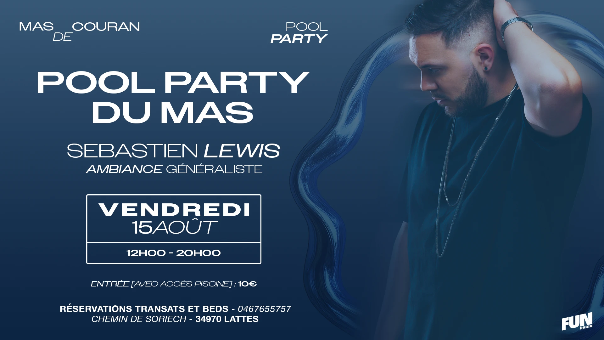 Pool Party Du Mas - Sebastien Lewis Cover