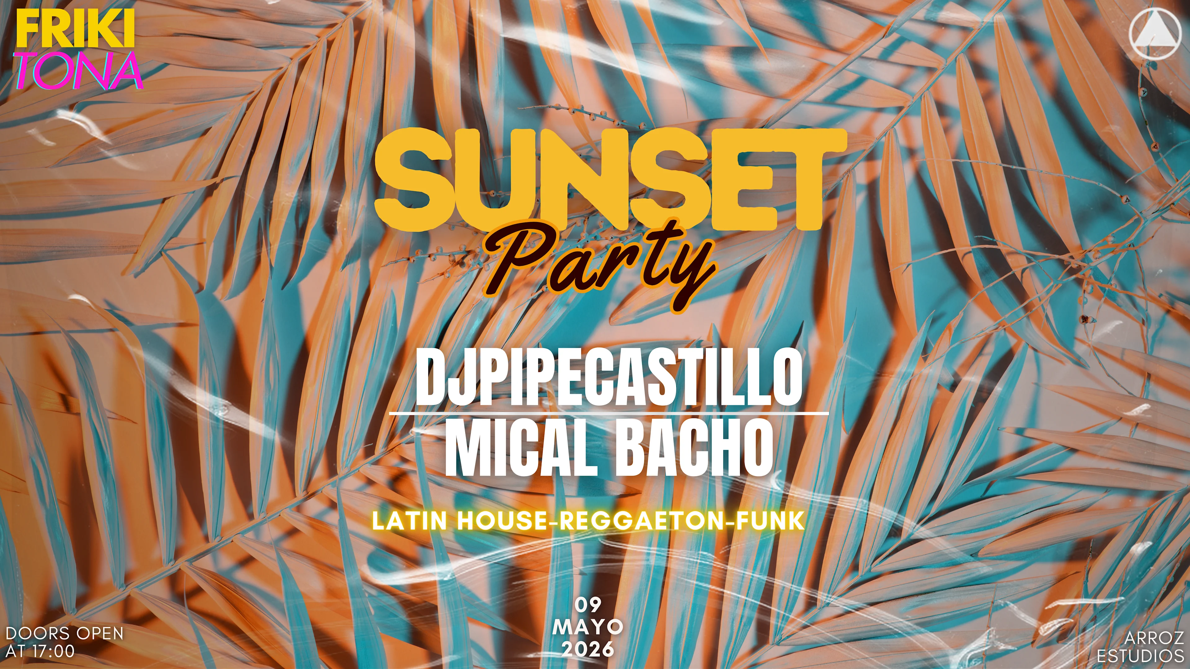 Frikitona Sunset Party W/Arroz Estudios Cover
